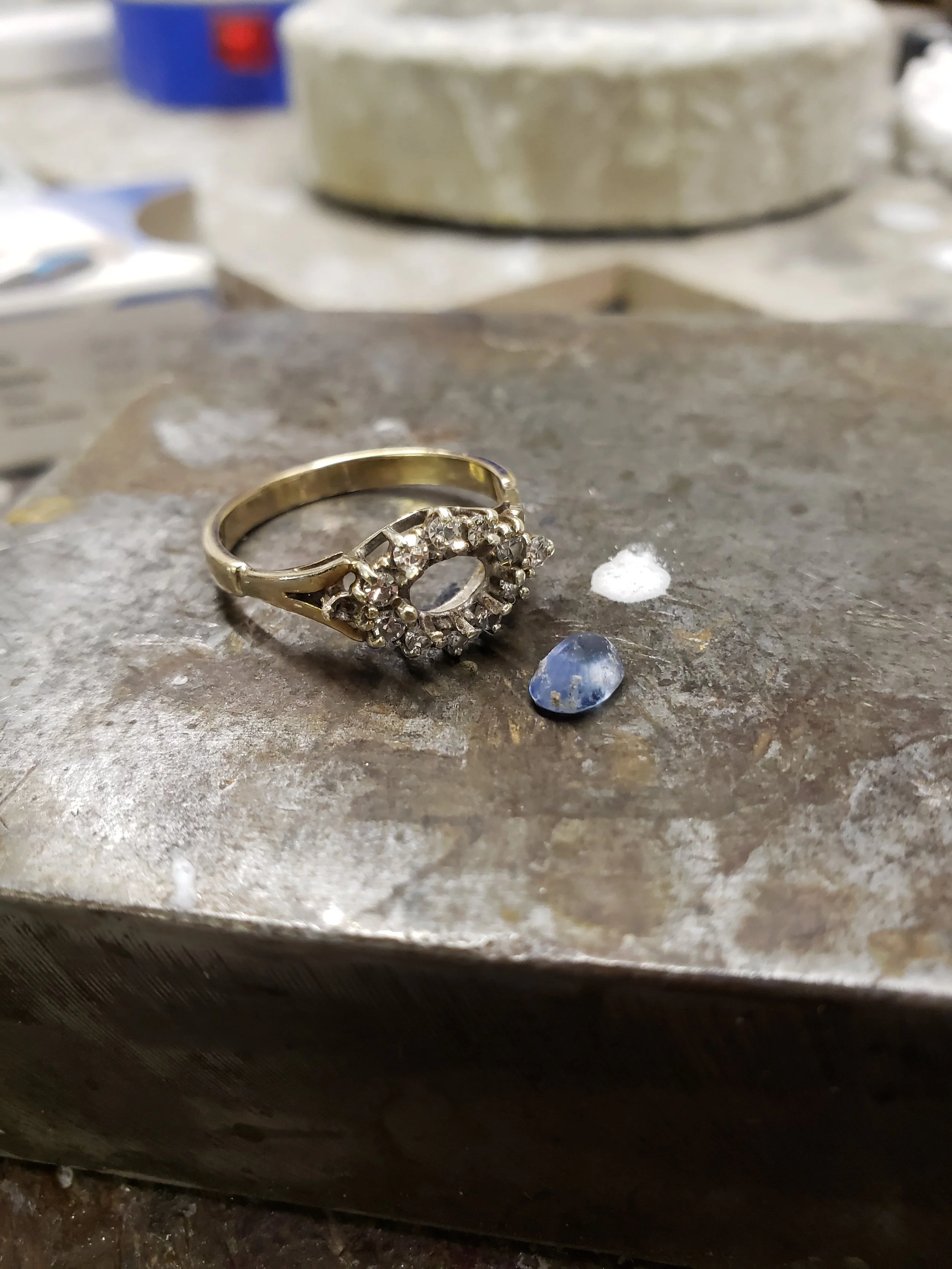 Broken Setting & Missing Stones