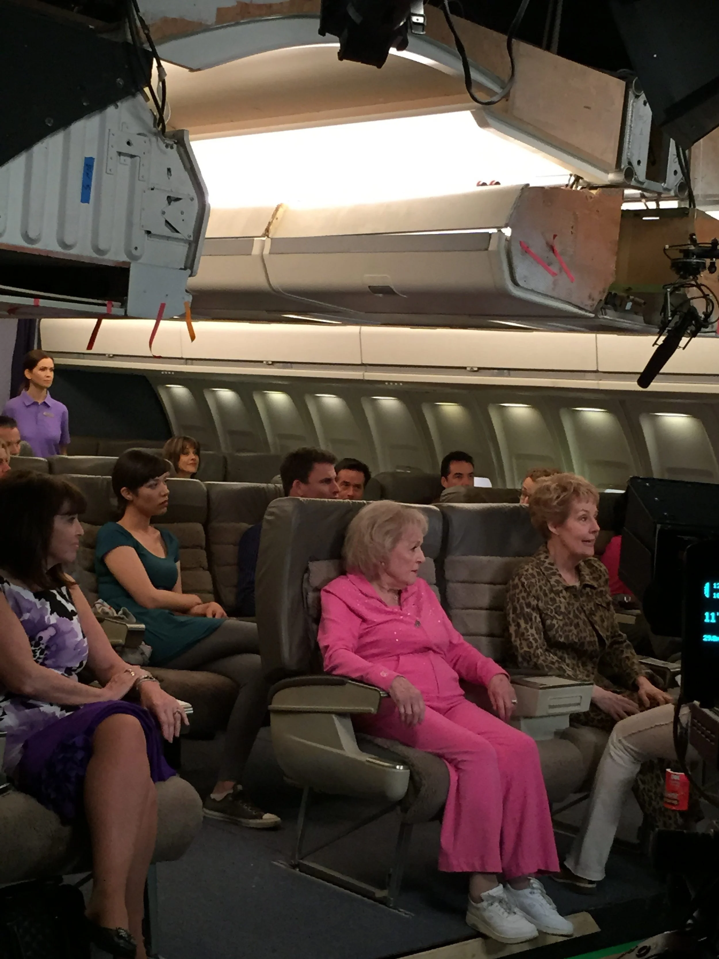 People on a TV set