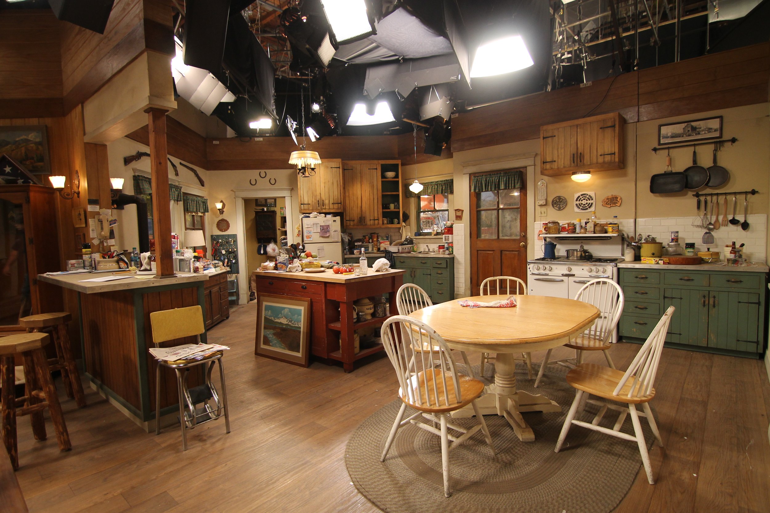 Set of The Ranch TV show 2