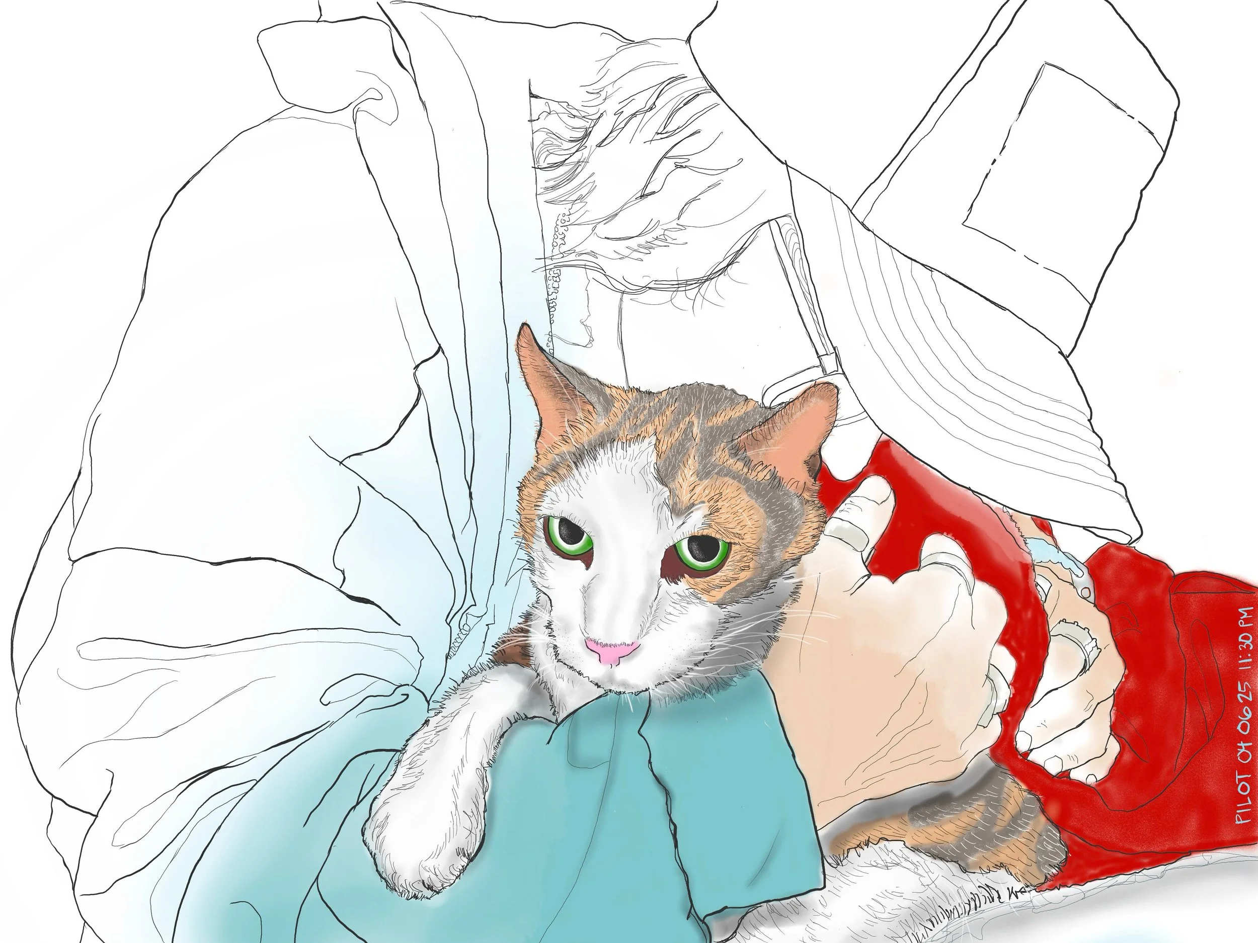 woman hugging her cat