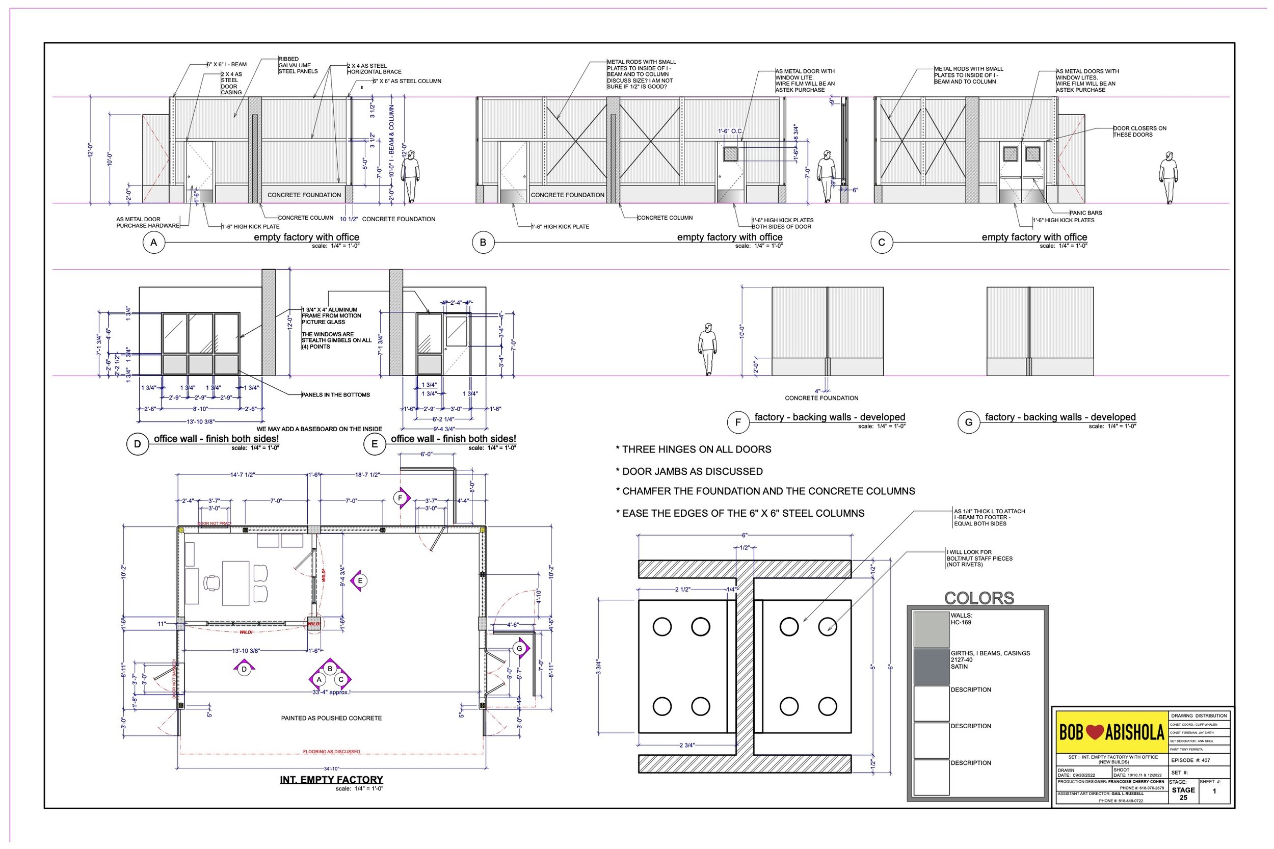 House Evaluation Sheet Bob Hearts Abishola TV Show 3