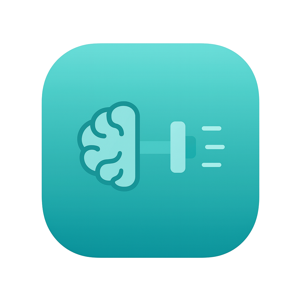 Icon of a brain connected to a power button.