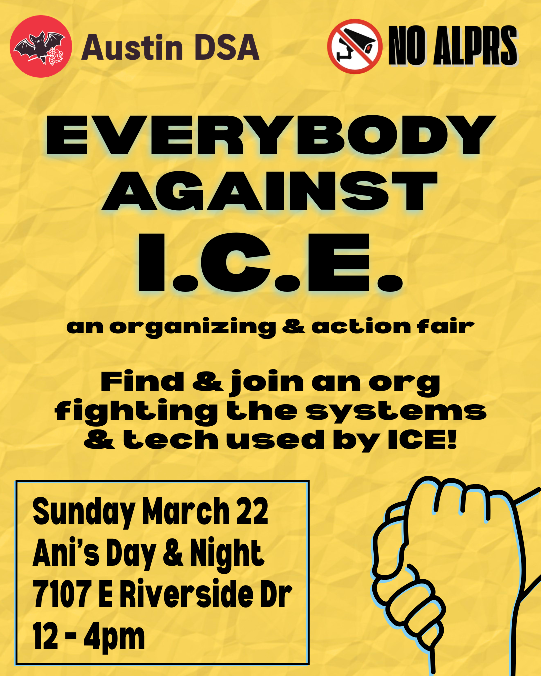 Everybody Against ICE Organizing Fair