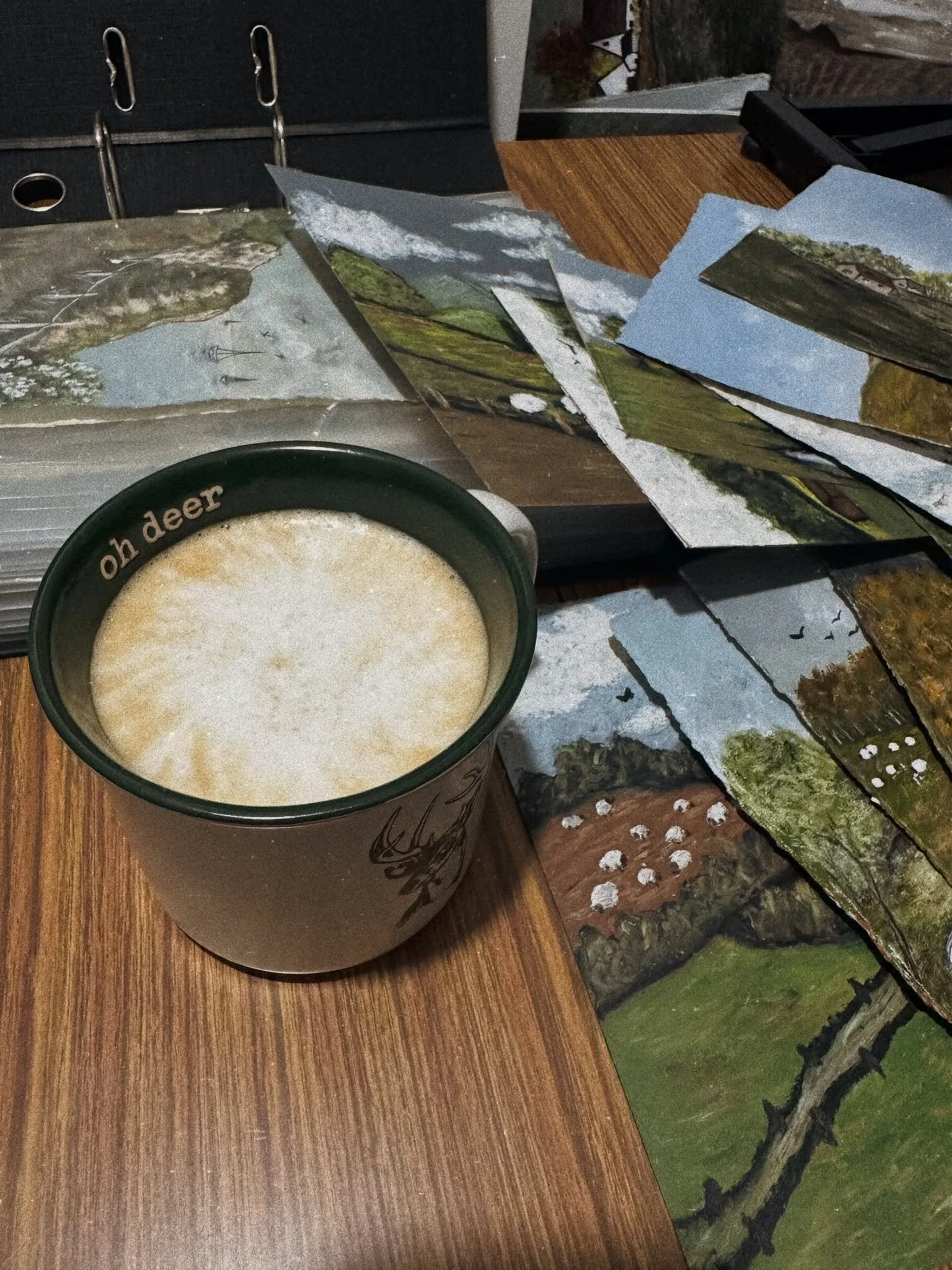 Landscapes and keepsakes✨ #artstudio #art #paintings #listings