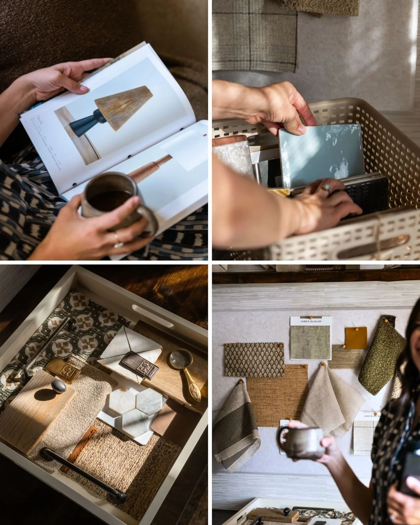 I asked my 3 year old, &ldquo;What does Mama do for a living?&rdquo; and he said, &ldquo;Collect samples and put them in your car.&rdquo; &hellip;  He&rsquo;s not wrong. 😂
.
.
.
📸 @chelsealane__ 
#interiordesign #studio #tiles #design #asheville