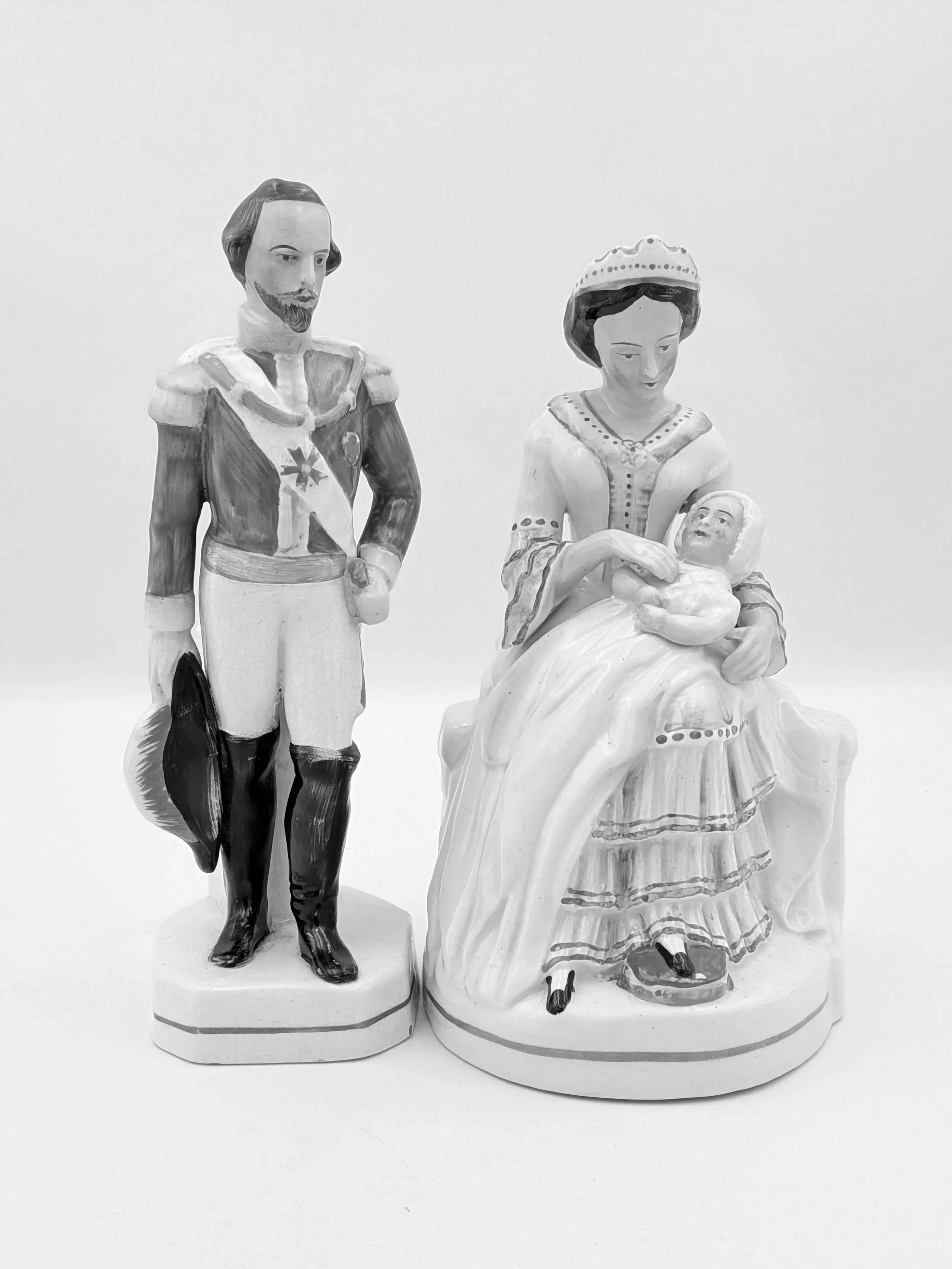 SOLD - Napoleon III and Empress Eugénie with the Prince Imperial