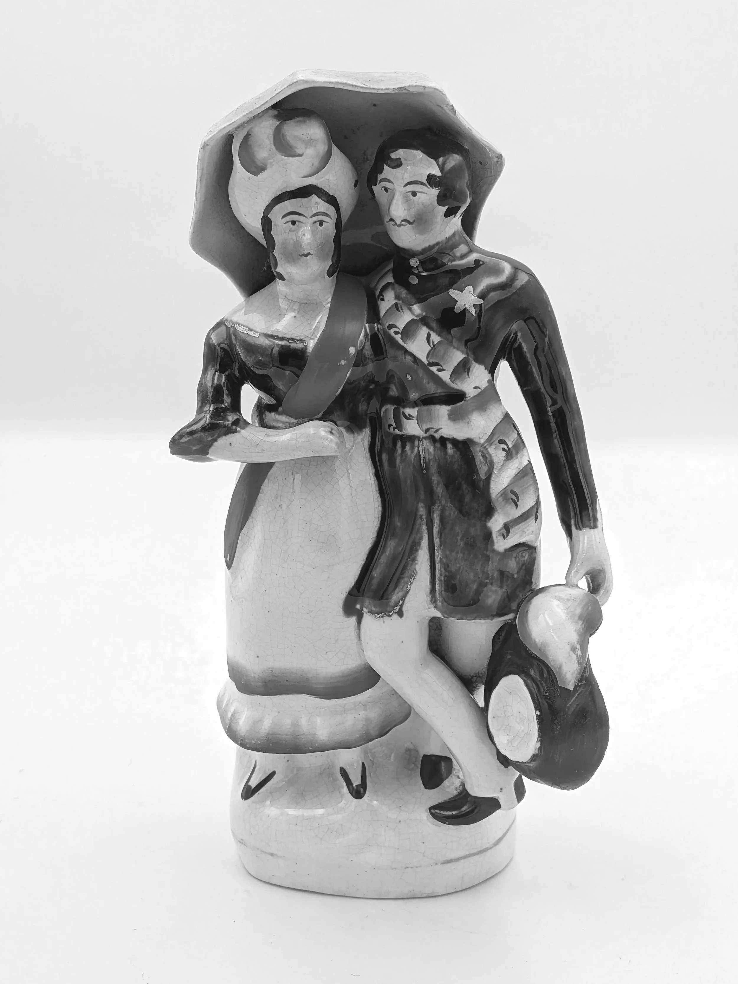 SOLD - Queen Victoria and Prince Albert with an Umbrella