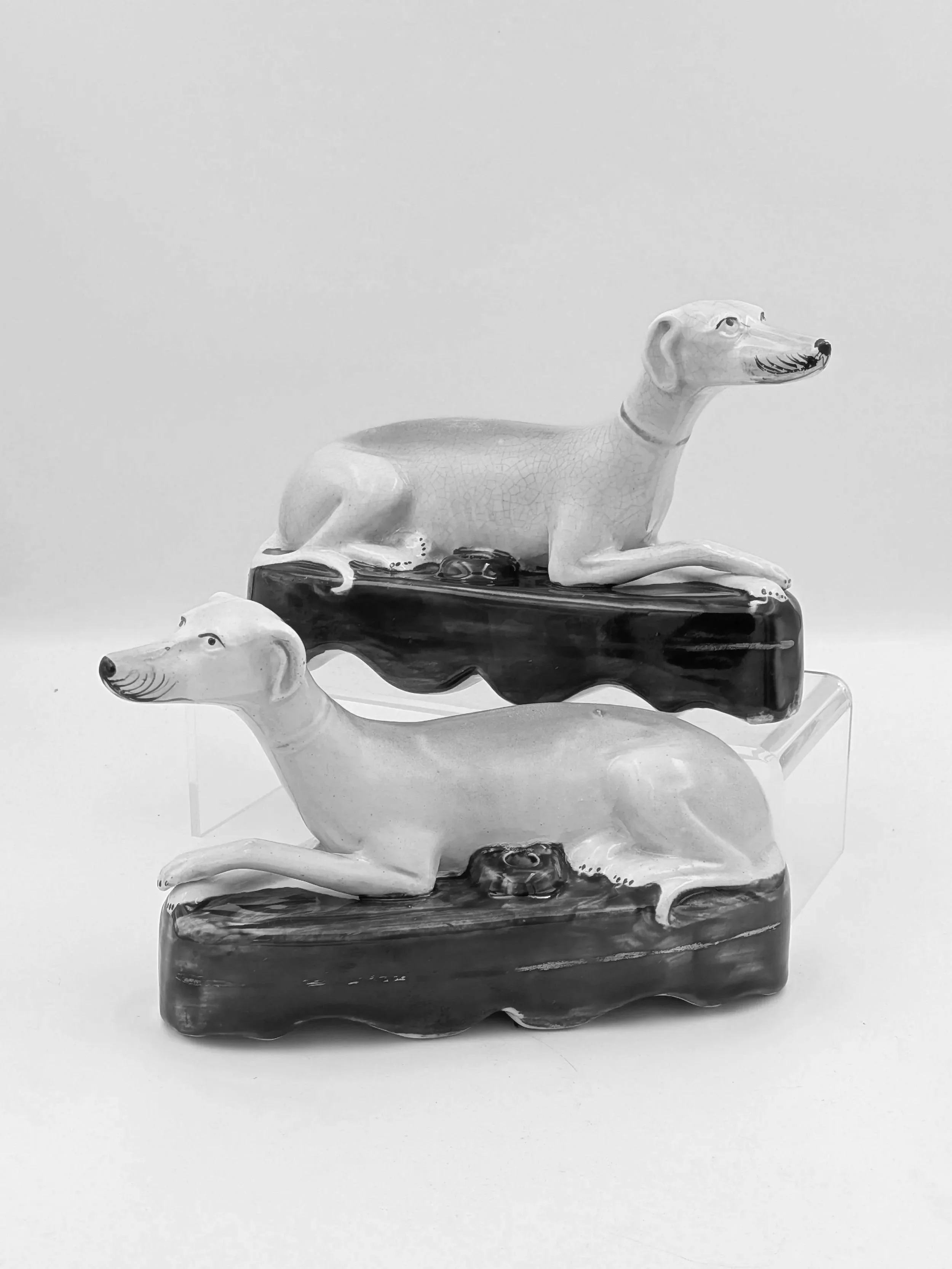 SOLD - Recumbent Whippets (Quill Holders)