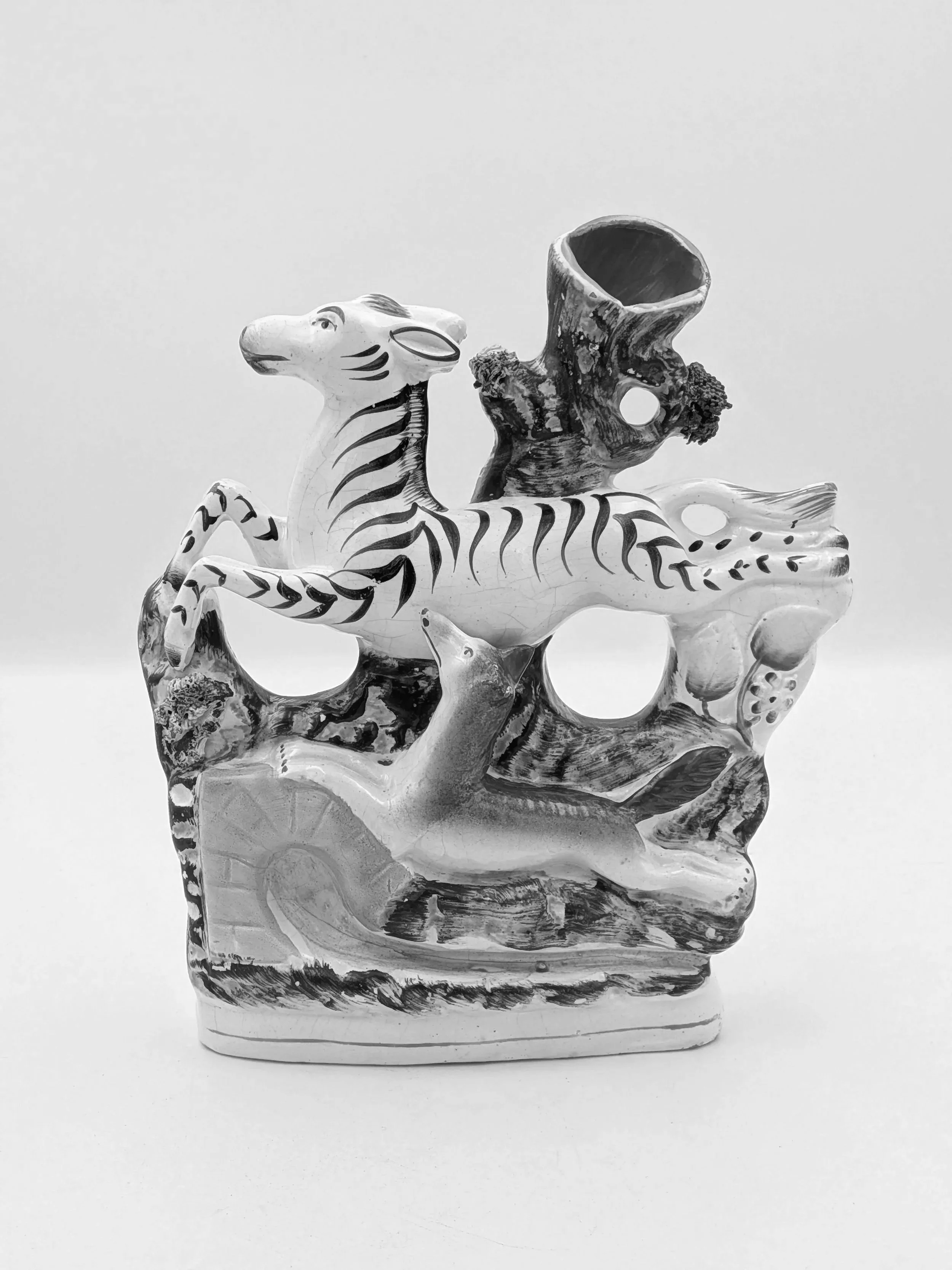 SOLD - Zebra Chased by a Fox
