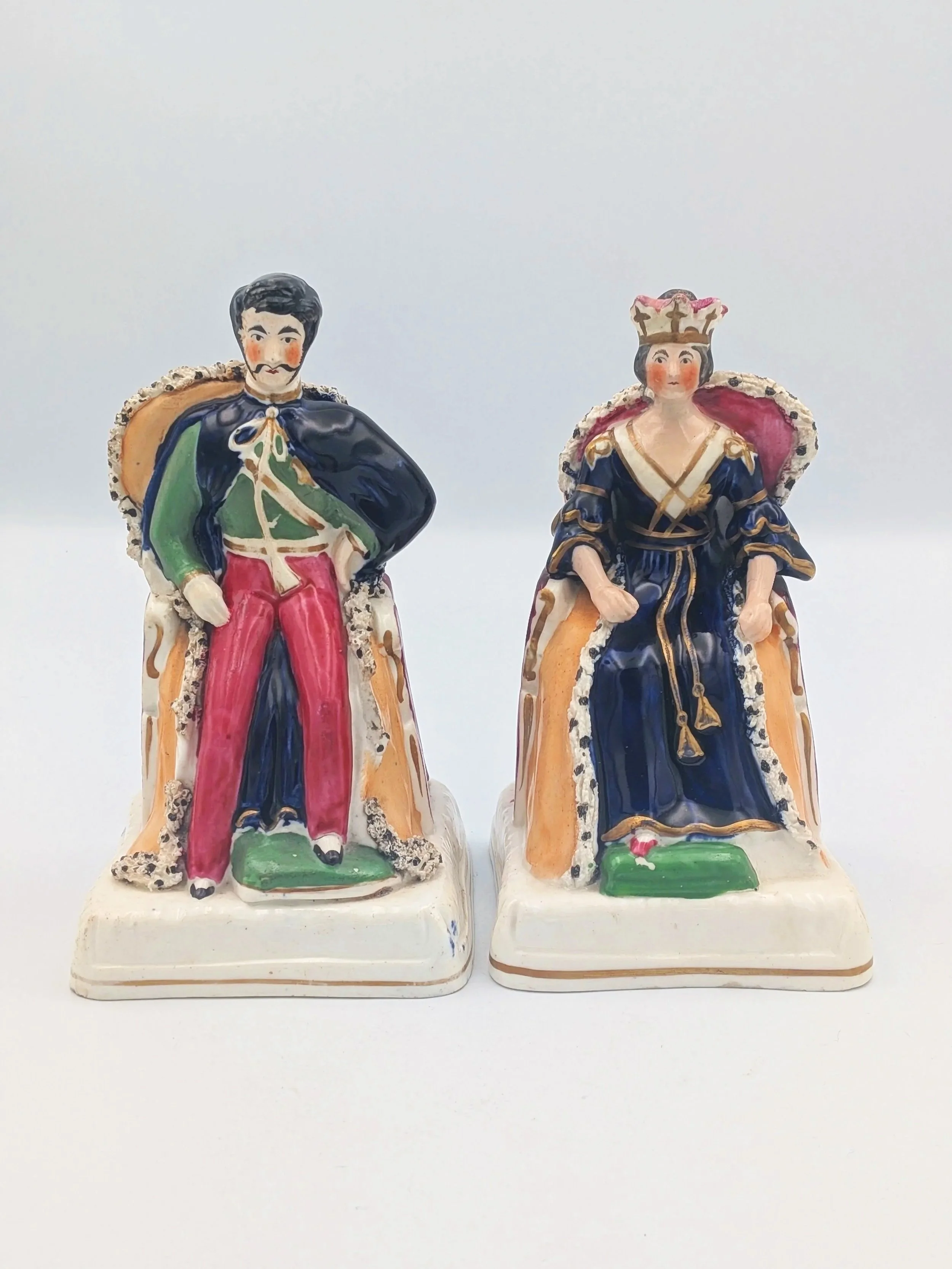 Seated Prince Albert and Queen Victoria