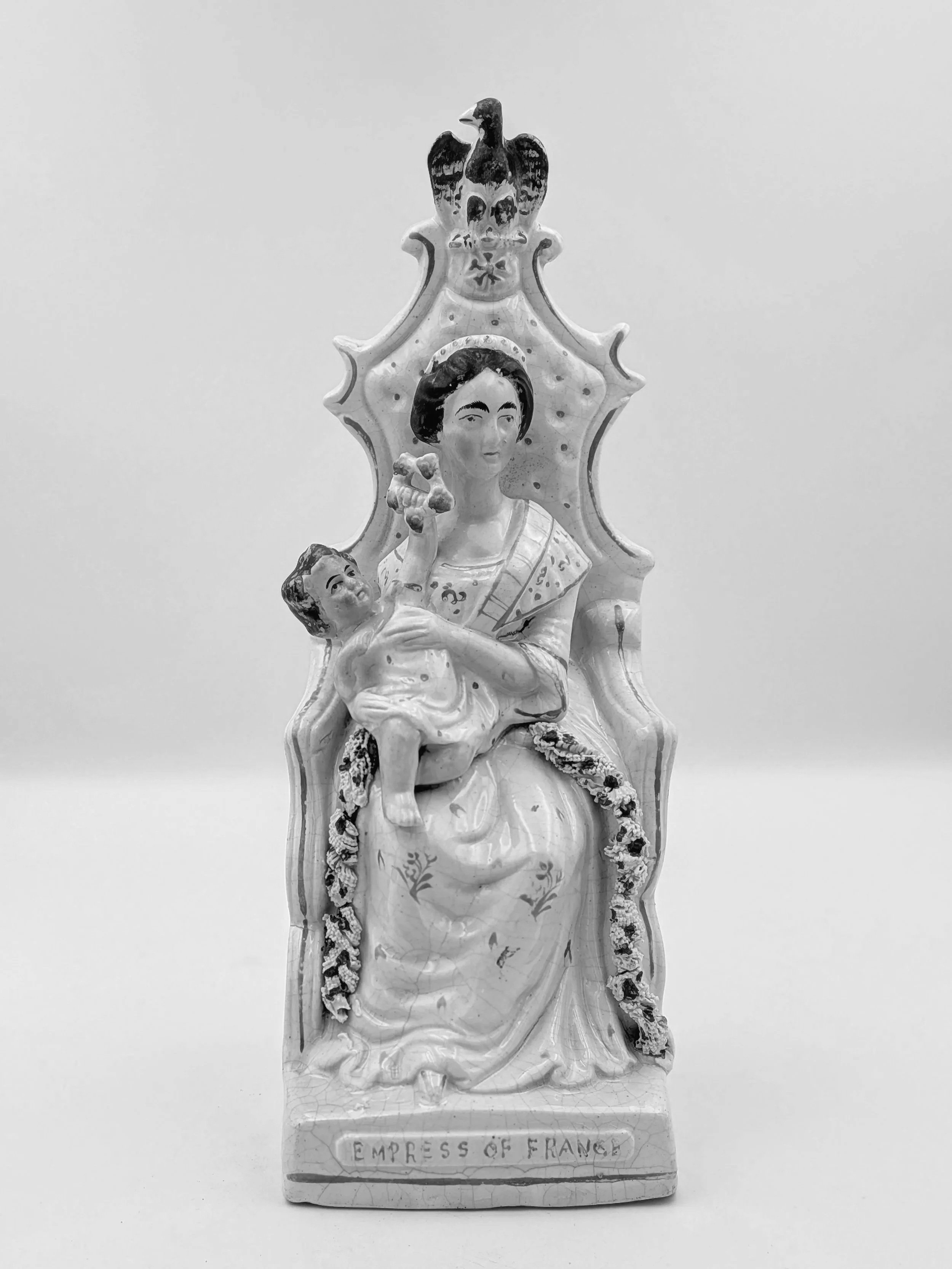 SOLD - Eugénie, Empress of France, and the Infant Prince Imperial
