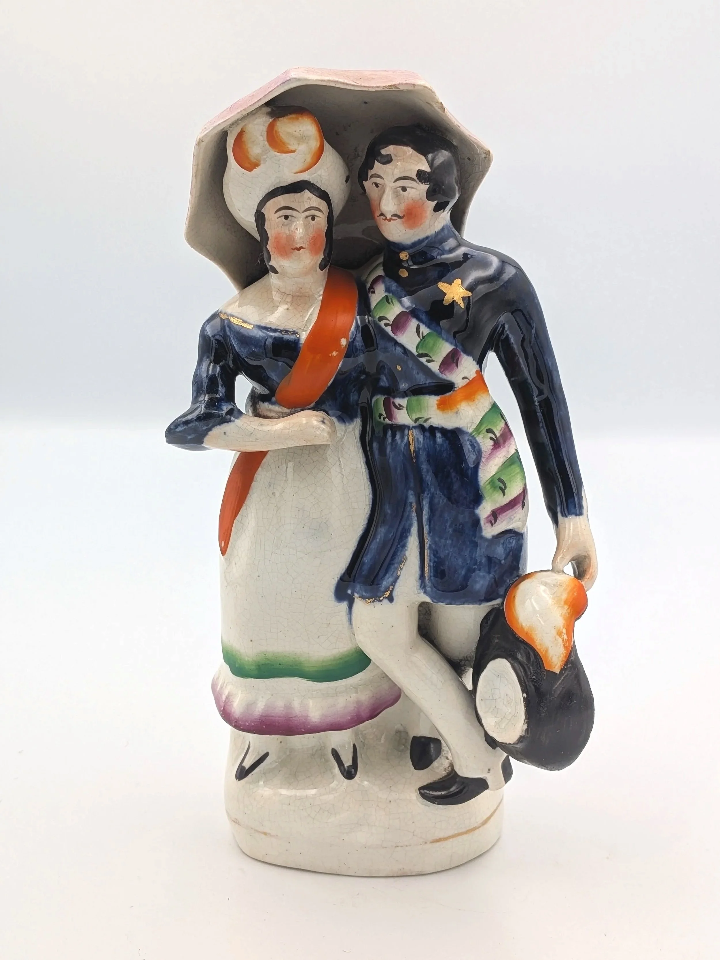 Queen Victoria and Prince Albert with an Umbrella