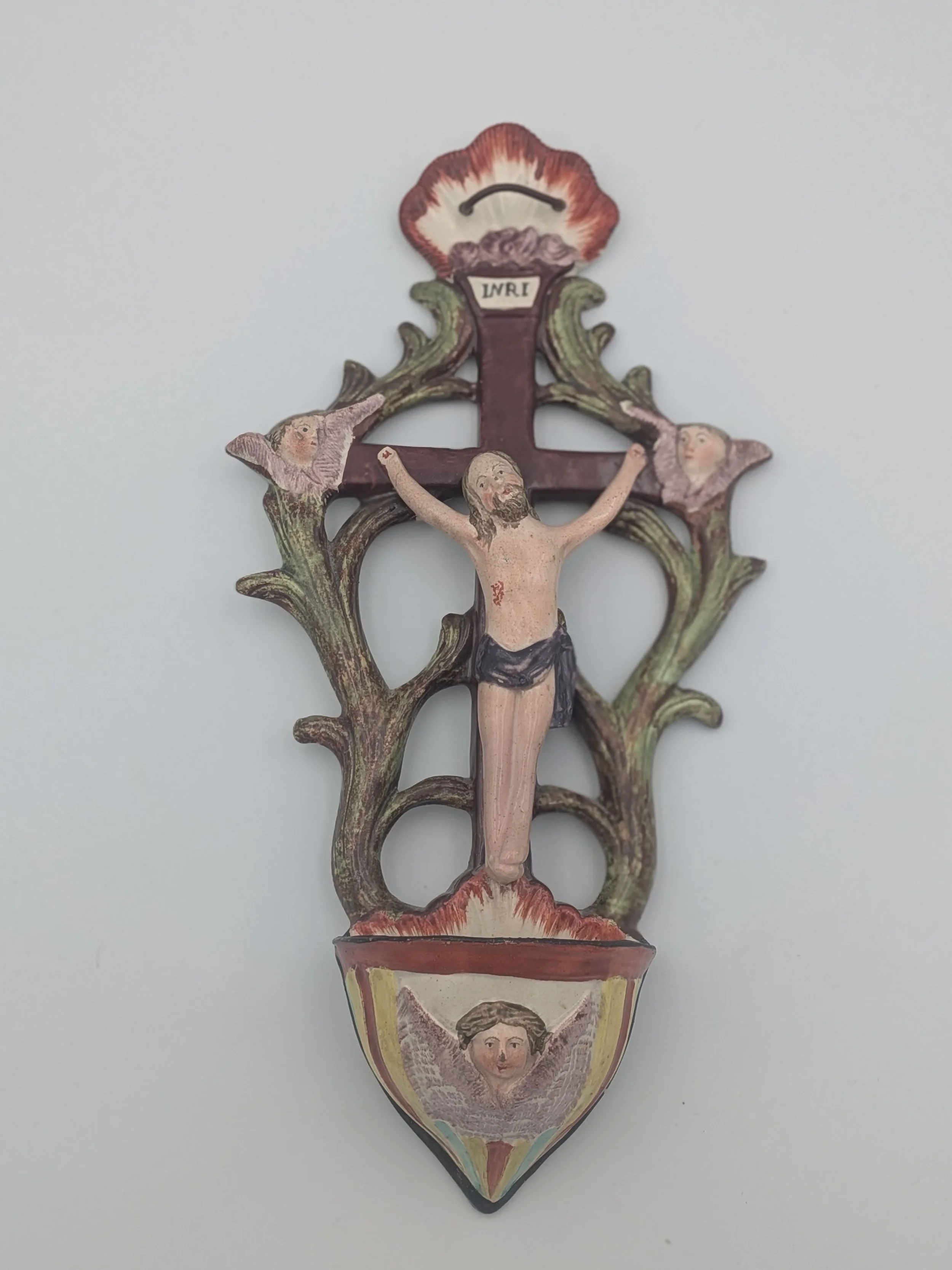 Crucifixion Holy Water Stoup