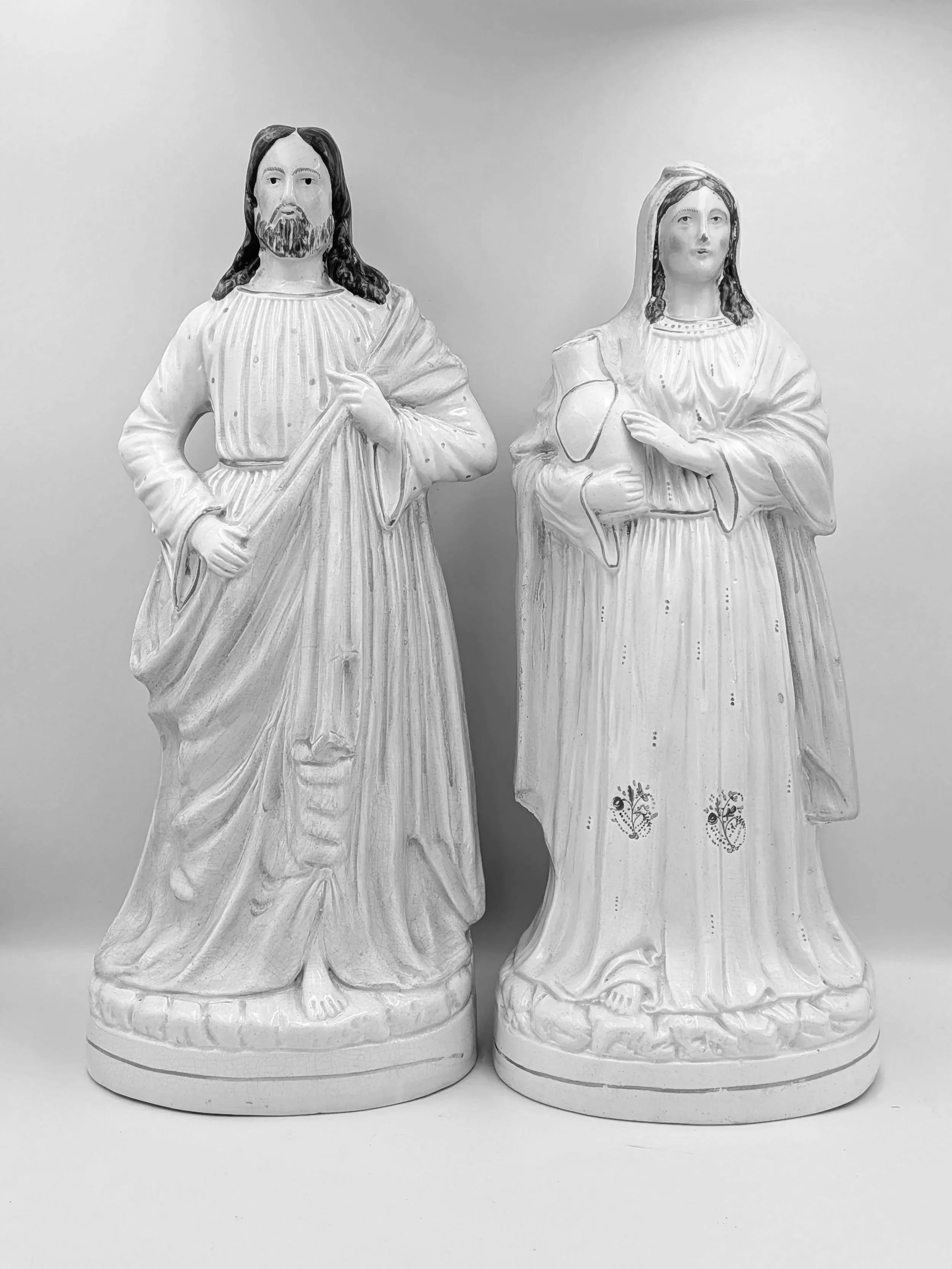SOLD - Monumental Jesus Christ and the Woman of Samaria