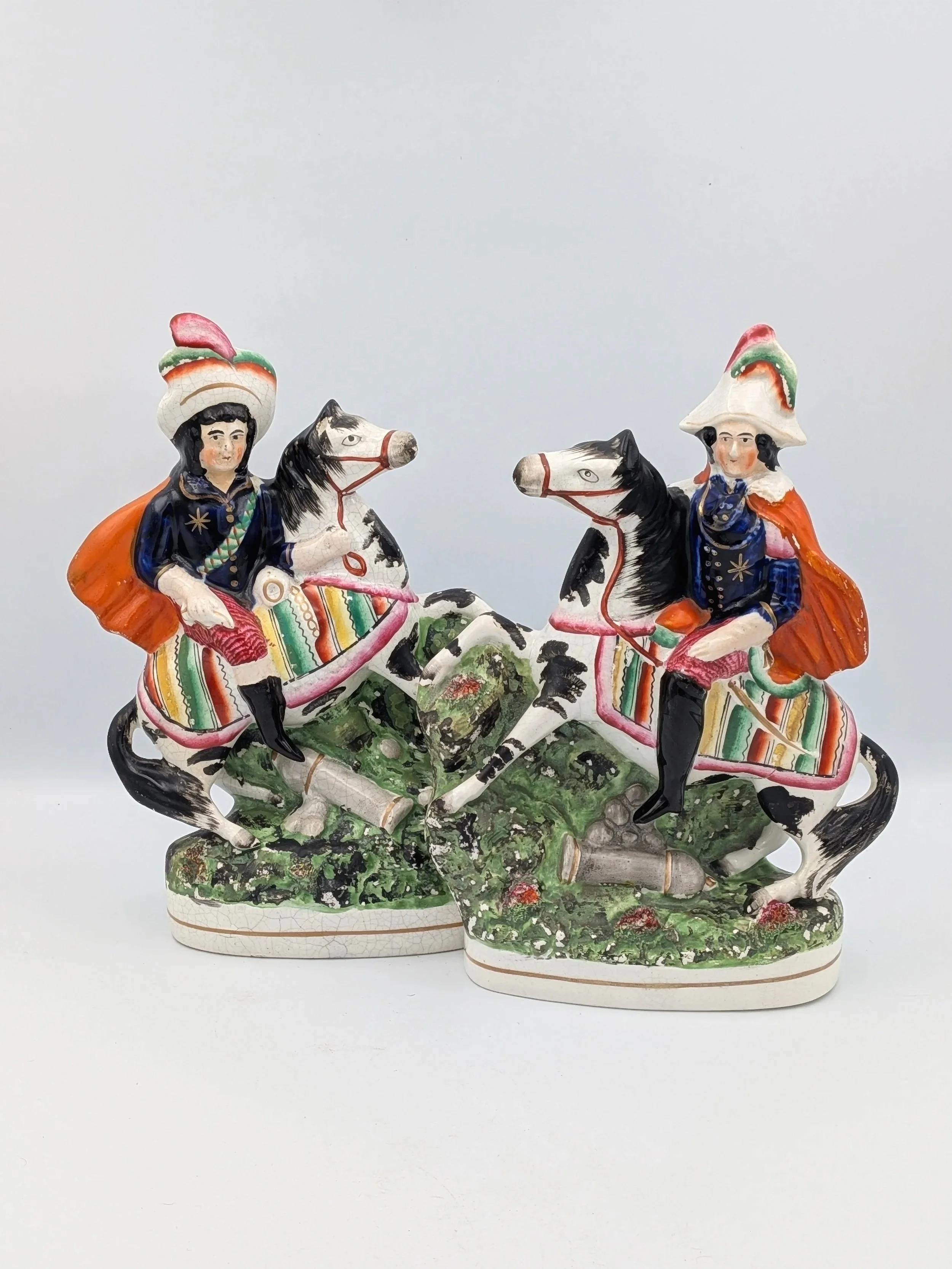 Equestrian Figures (possibly Astley's Circus Riders)