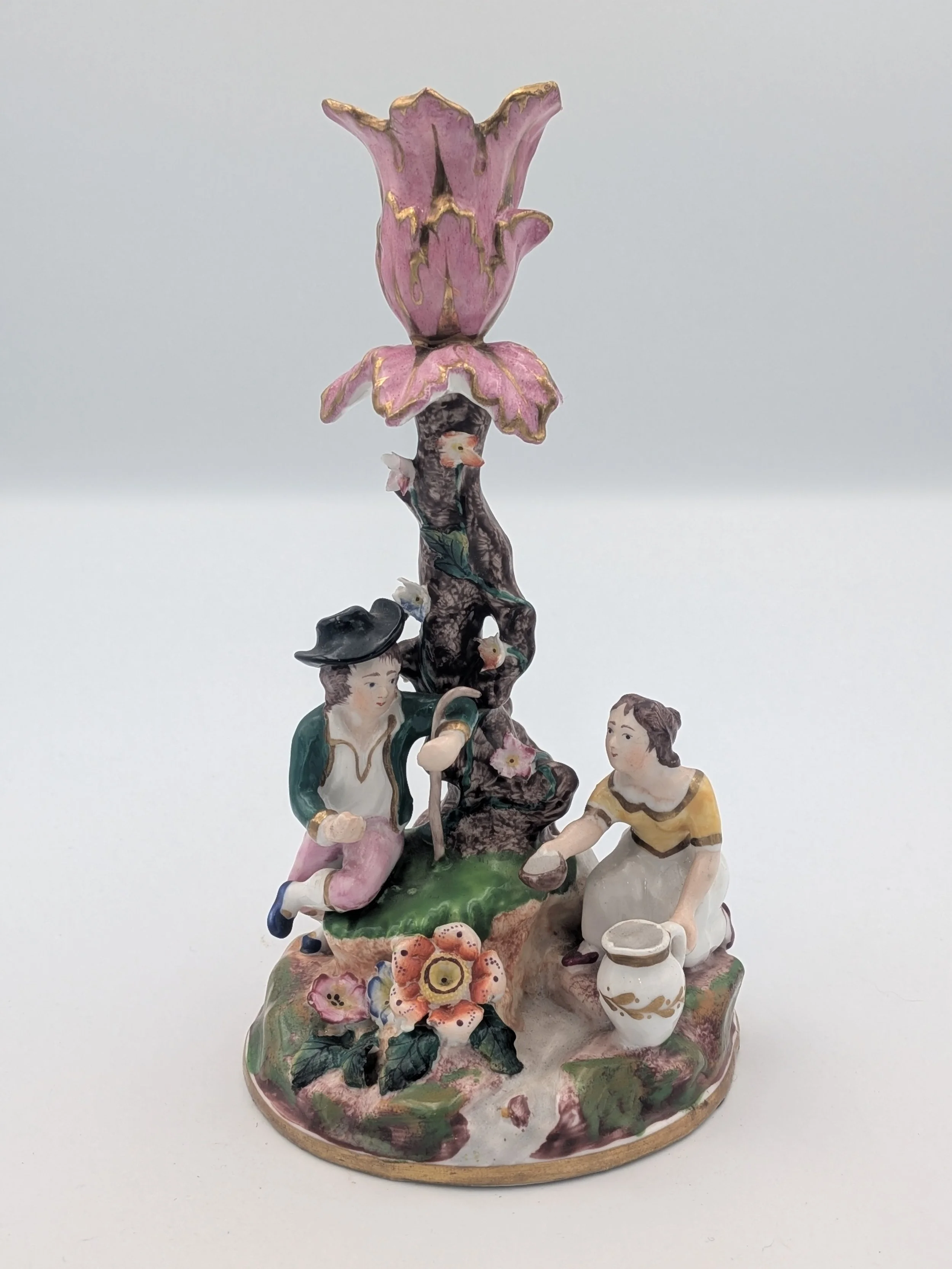 Chamber Candlestick - Girl and Boy by River (Dudson)