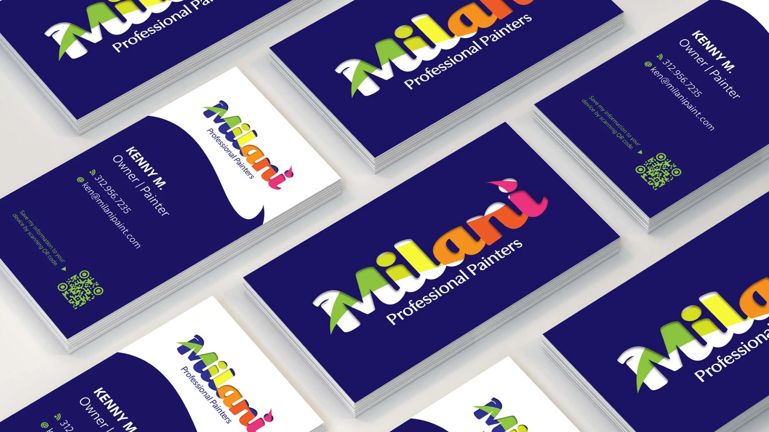 Milani Pro Painters visual identity showcase