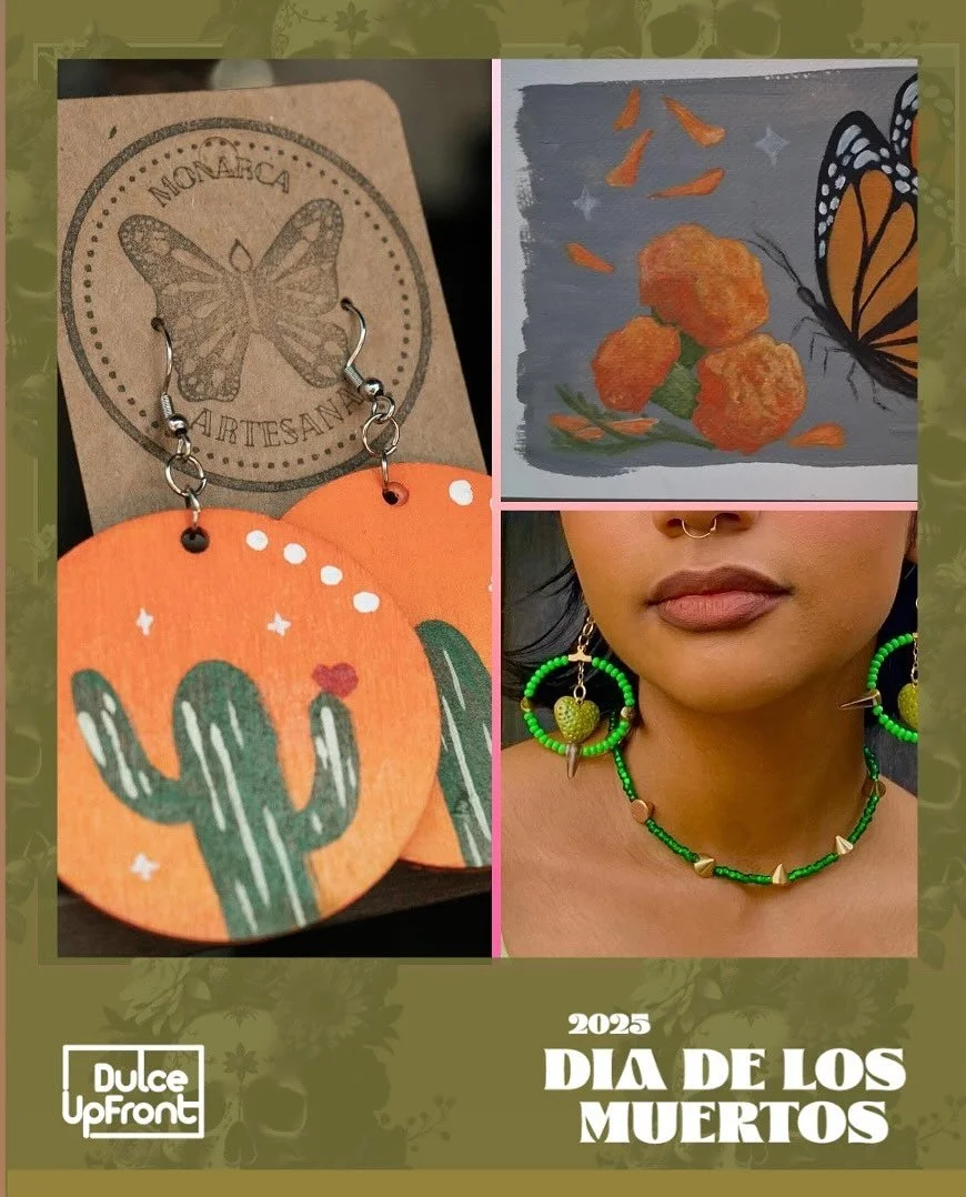 Nov 1 Dia De Los Muertos Artist Vendor Highlight
Hosted by @artmartfresno 
@ellaesfuego @evebarajas.arte @cupids.shop_ @rococo.cat @artesanias_moracas wakin_bacon_arts @conchitascrews @pmoney6521 @monarcaartesana @lavida_mony @veronicacamillaart @eli