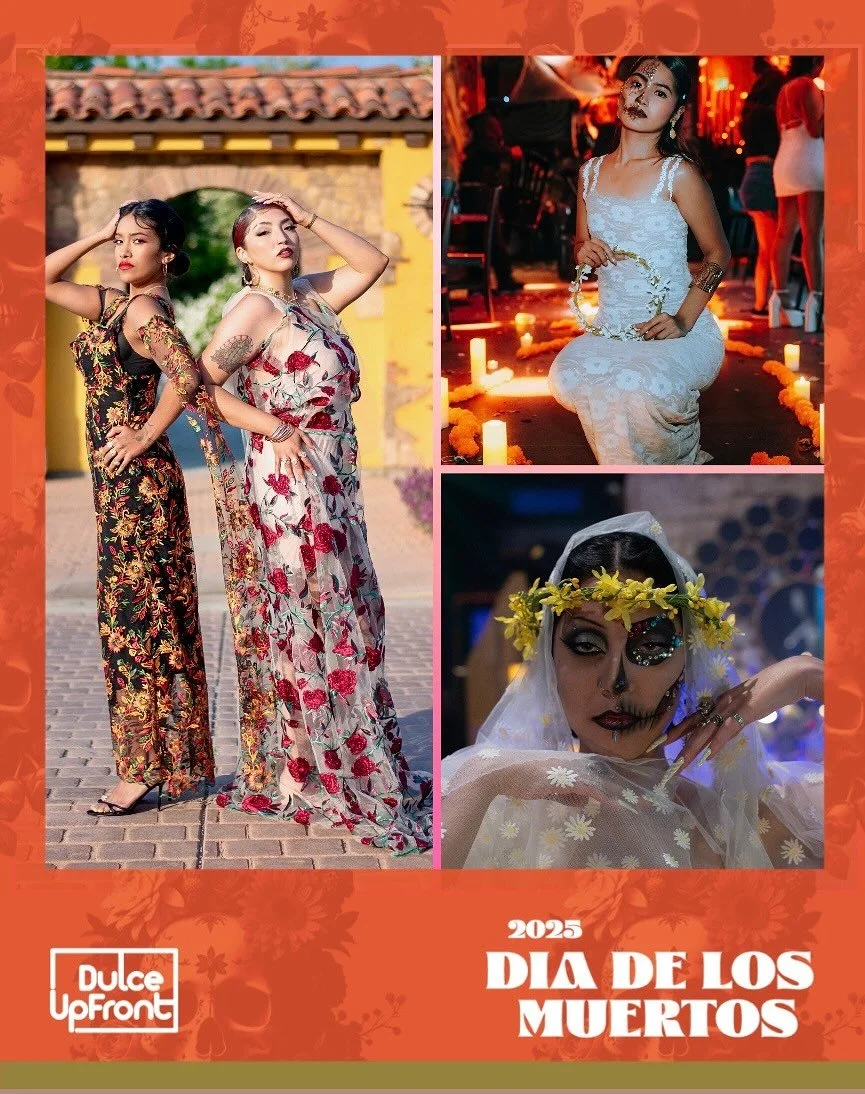 NOV 1st Dia De Los Muertos / 12-10pm 
Trolley Park &amp; Dulce Upfront 

Includes a Muertos Fashion show hosted by @mslimonv + Catrina Performance by @emilyjuarezea 

Artistic Activation - The Aesthetics of Ancestral Memory Keeping.  hosted by @lila_