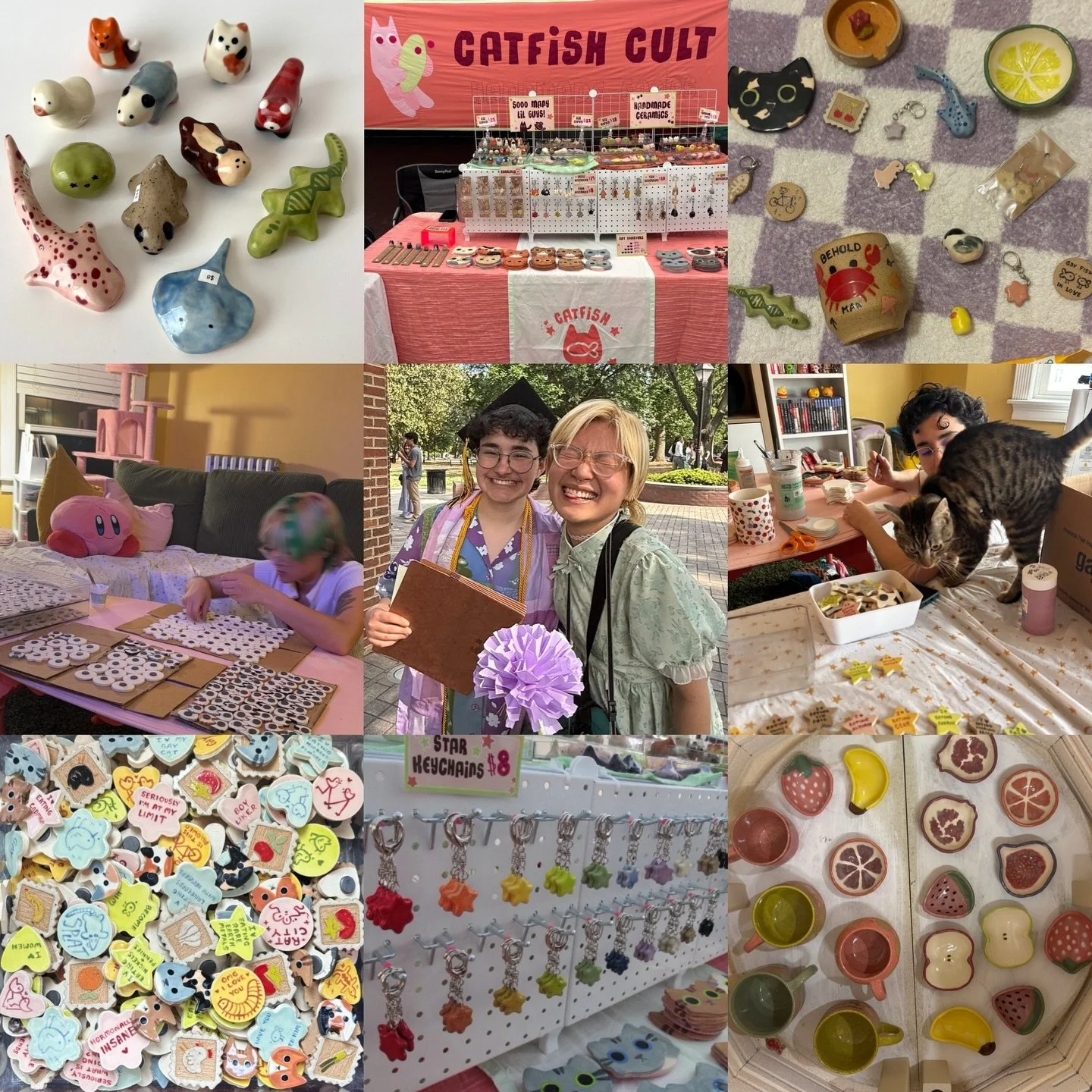 a late #artvsartist2025 !! but I thought it was a good idea to see how much we've grown this past year! we moved Virginia to Massachusetts, did 41 markets and 3 pop-ups, added new products, developed our old products, and registered as a LLC! it's be