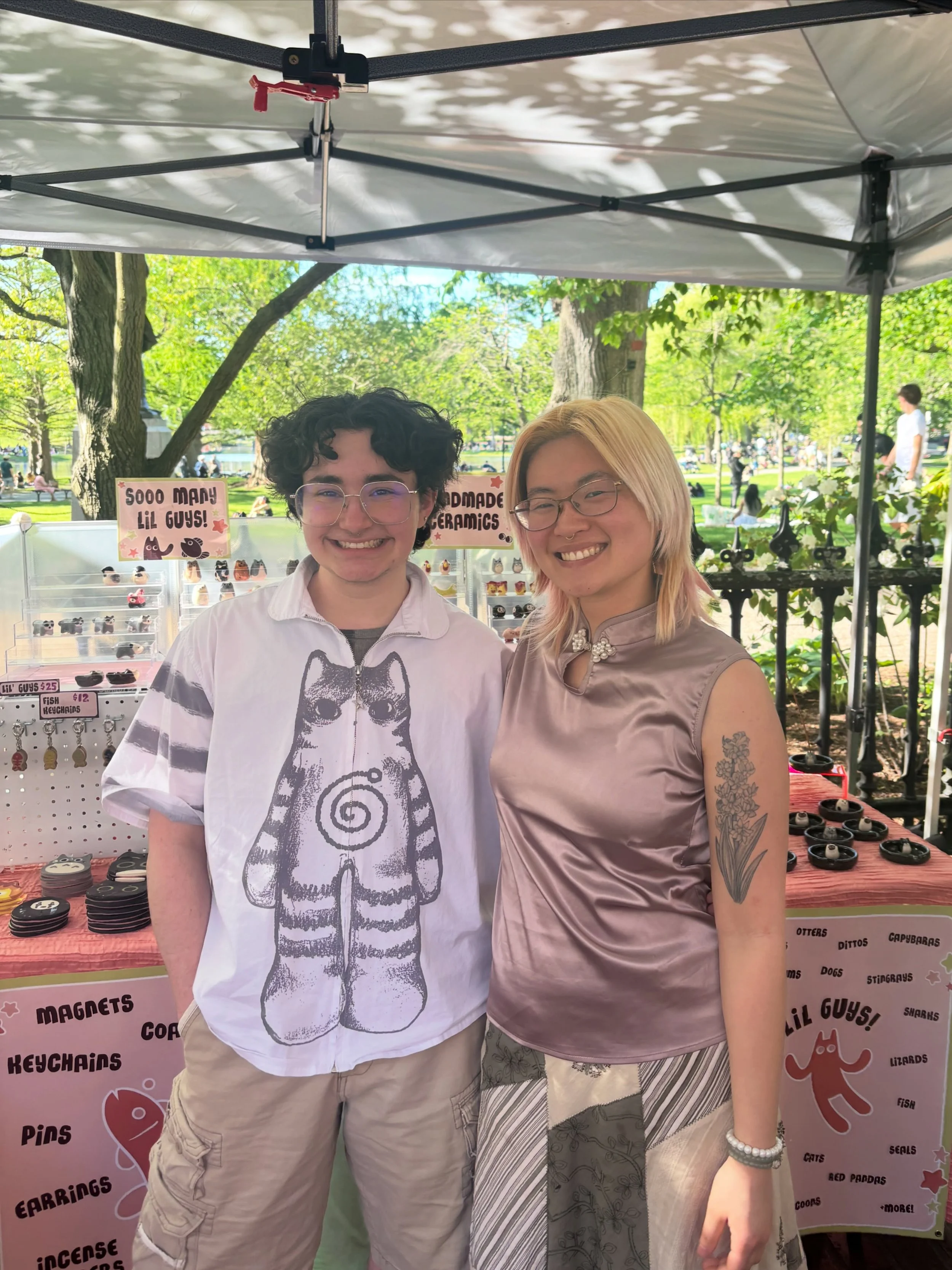 Hi, it's about time we re-introduce ourselves! We're Fish &amp; Aki, two queer friends who make ceramics (&amp;sometimes other mediums) work together! Catfish Cult is our brand that we started while studying to get our BFAs. We are based in Boston as