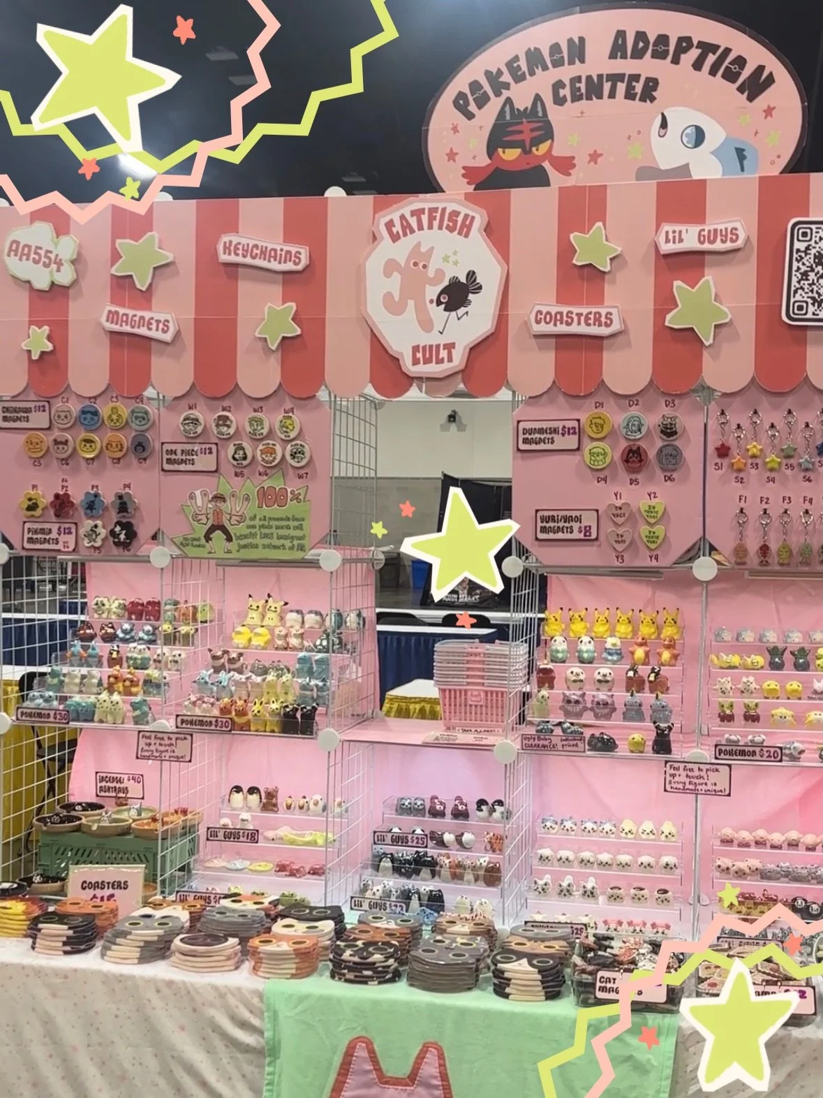 thank you RI anime con!! the support we've gotten from one silly video is overwhelming- we're so grateful! today is the LAST day for any kind of pokemon orders so please fill out that form!!
#artistalley #artistalleytable #art #animeconvention #ceram
