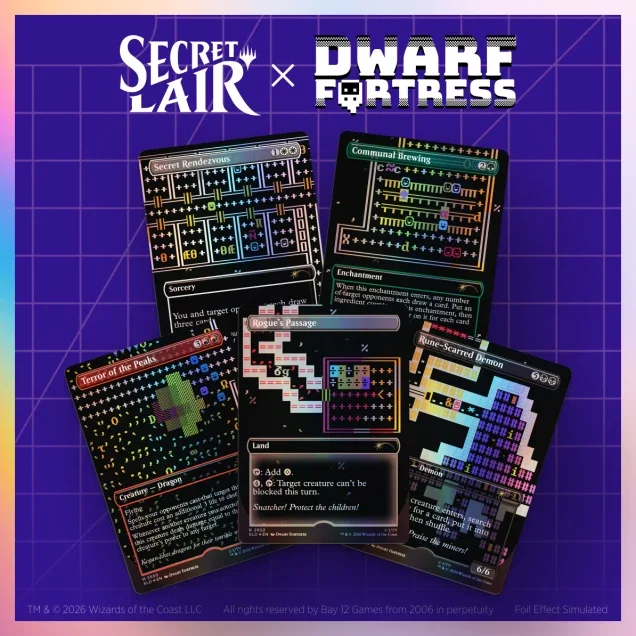 Secret Lair x Dwarf Fortress: Create New World Foil Edition