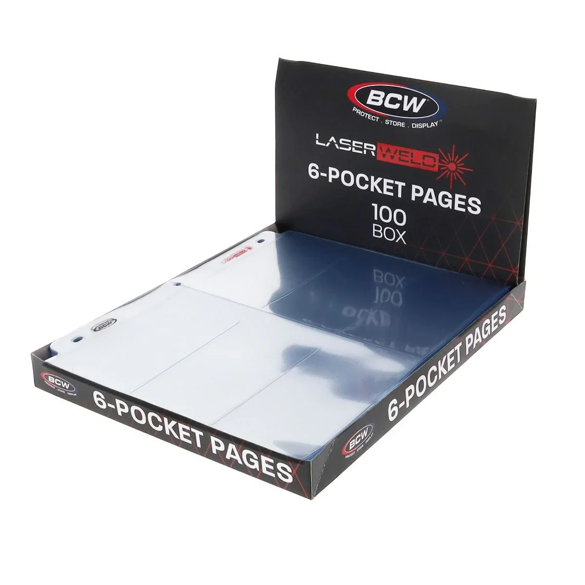 BCW LaserWeld® 6-Pocket Page (100 CT. Box)