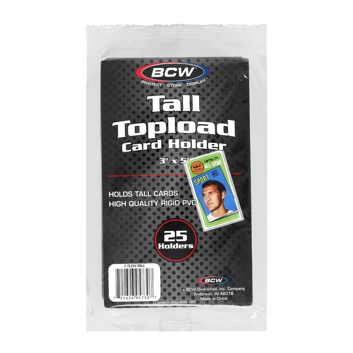 BCW Tall Card Topload Holder
