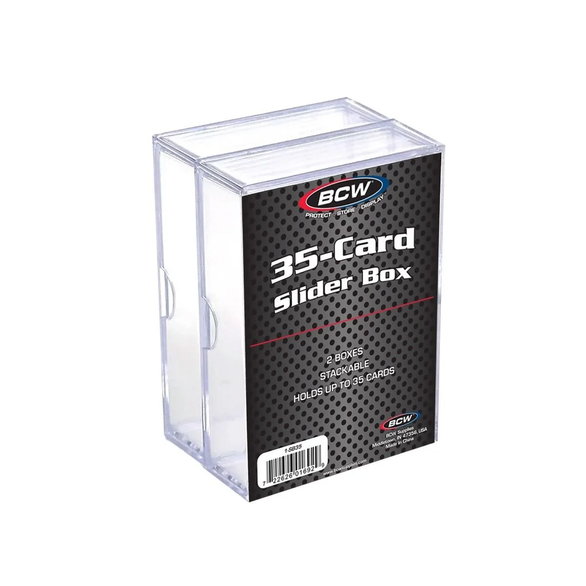 BCW 2-Piece Slider Box - 35 Count