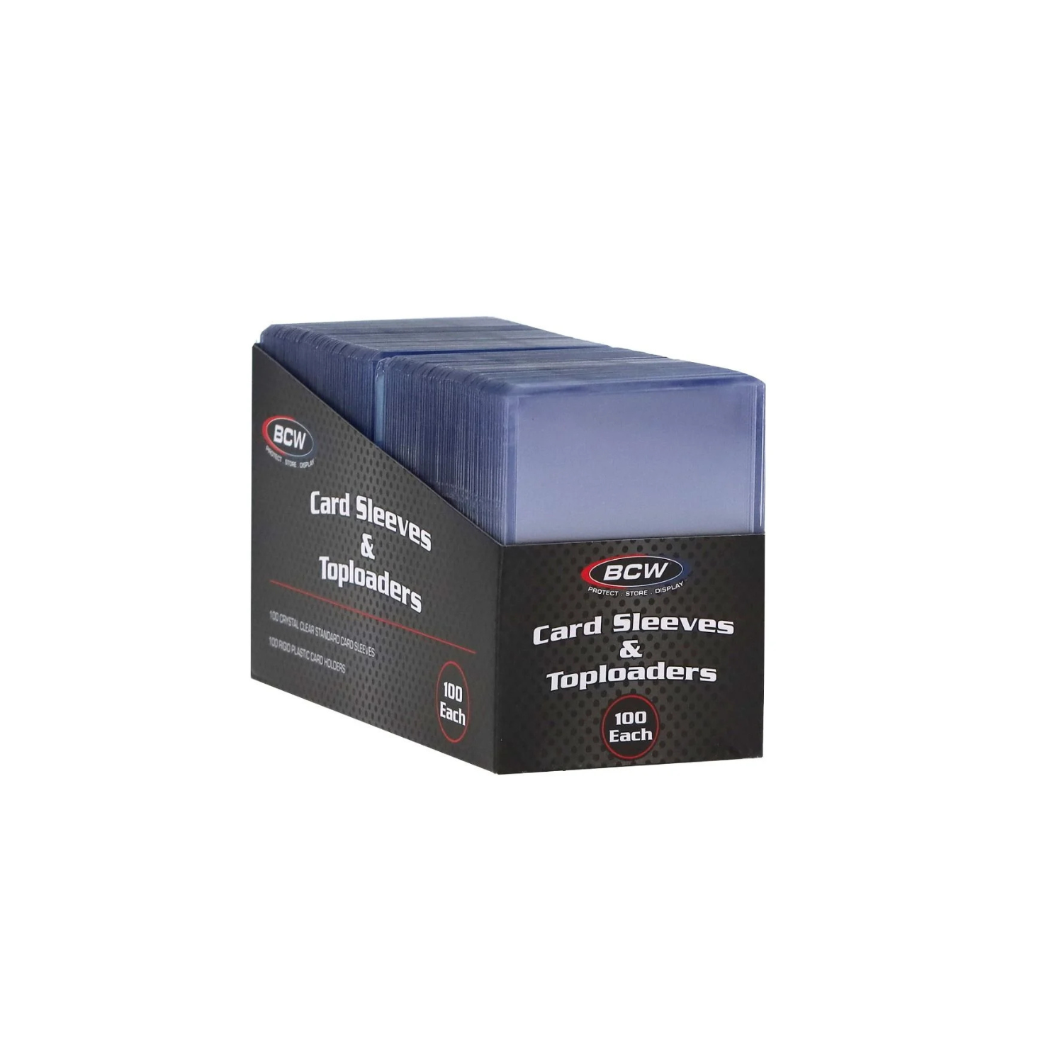 BCW 100 Count Card Sleeve and Toploader Combo Pack
