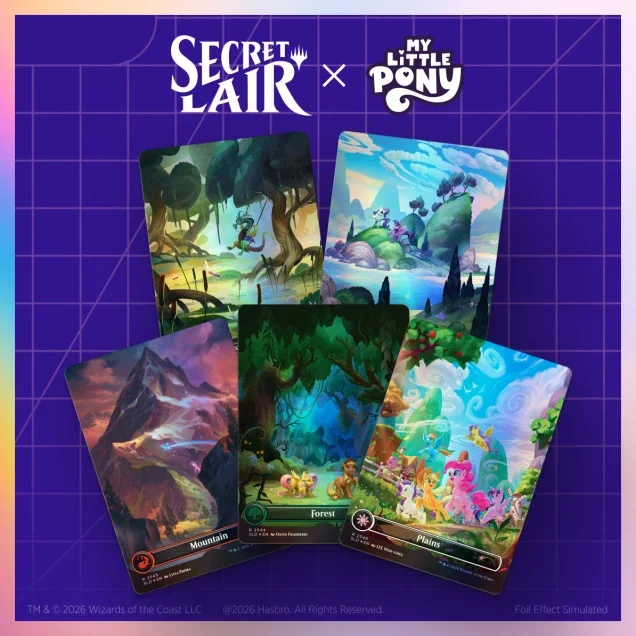 Secret Lair x My Little Pony: The Lands of Equestria Foil Edition