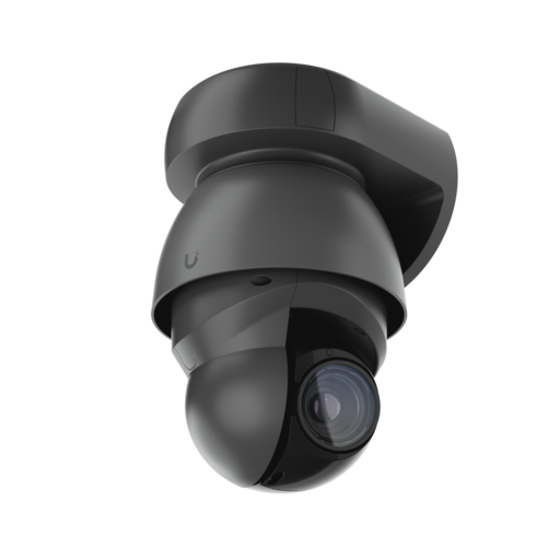 Security camera mounted on ceiling