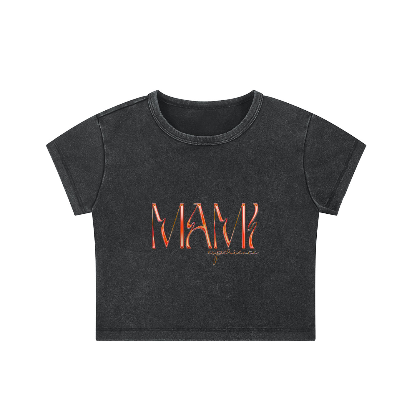 Mami Experience Red Logo, Crop Tee
