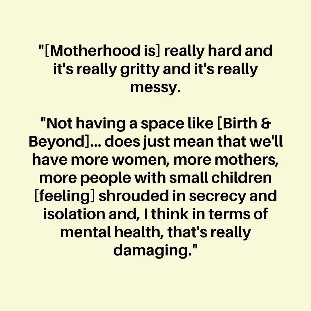When community care is treated as optional.

Spaces like Birth &amp; Beyond aren&rsquo;t &ldquo;extra support&rdquo; they are community to an isolated and vulnerable demographic. 
The only non-clinical, drop-in support of its kind in Central Australi