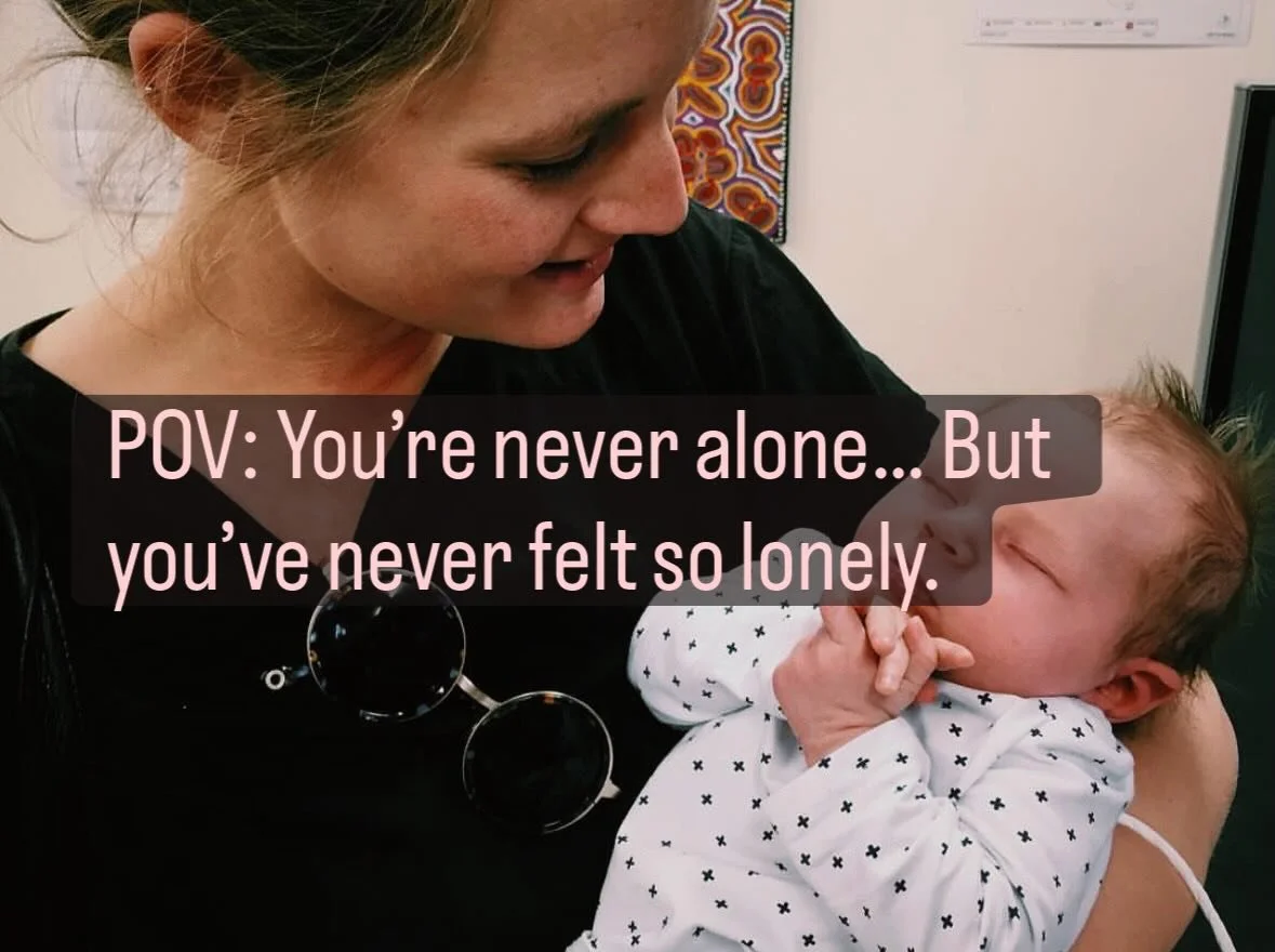 Unable to toilet alone and somehow still completely lonely. 

If that sentence gets you in feels, this one&rsquo;s for you. 💙

(Photo of 27 me with 6 week old baby no 1- @ashmaysteel