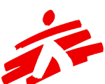 Red abstract logo with a stylized walking figure and three horizontal lines.