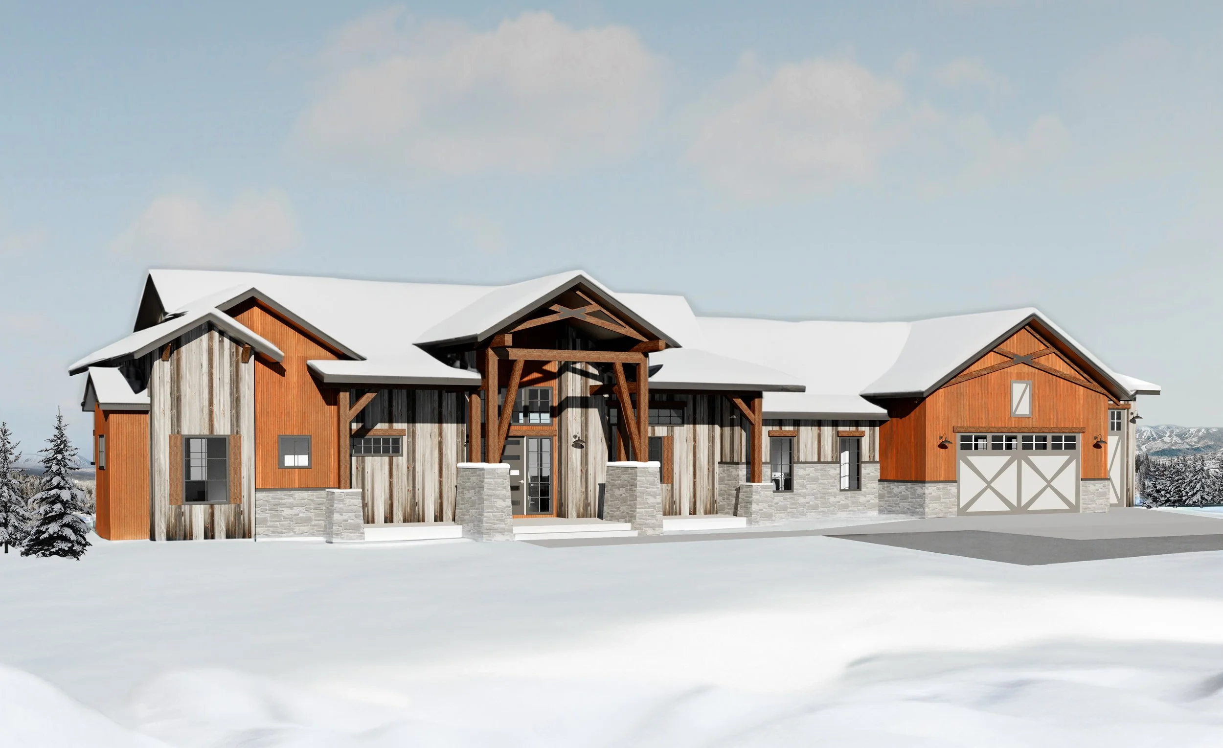 Modern mountain home in Steamboat Springs, Colorado CO