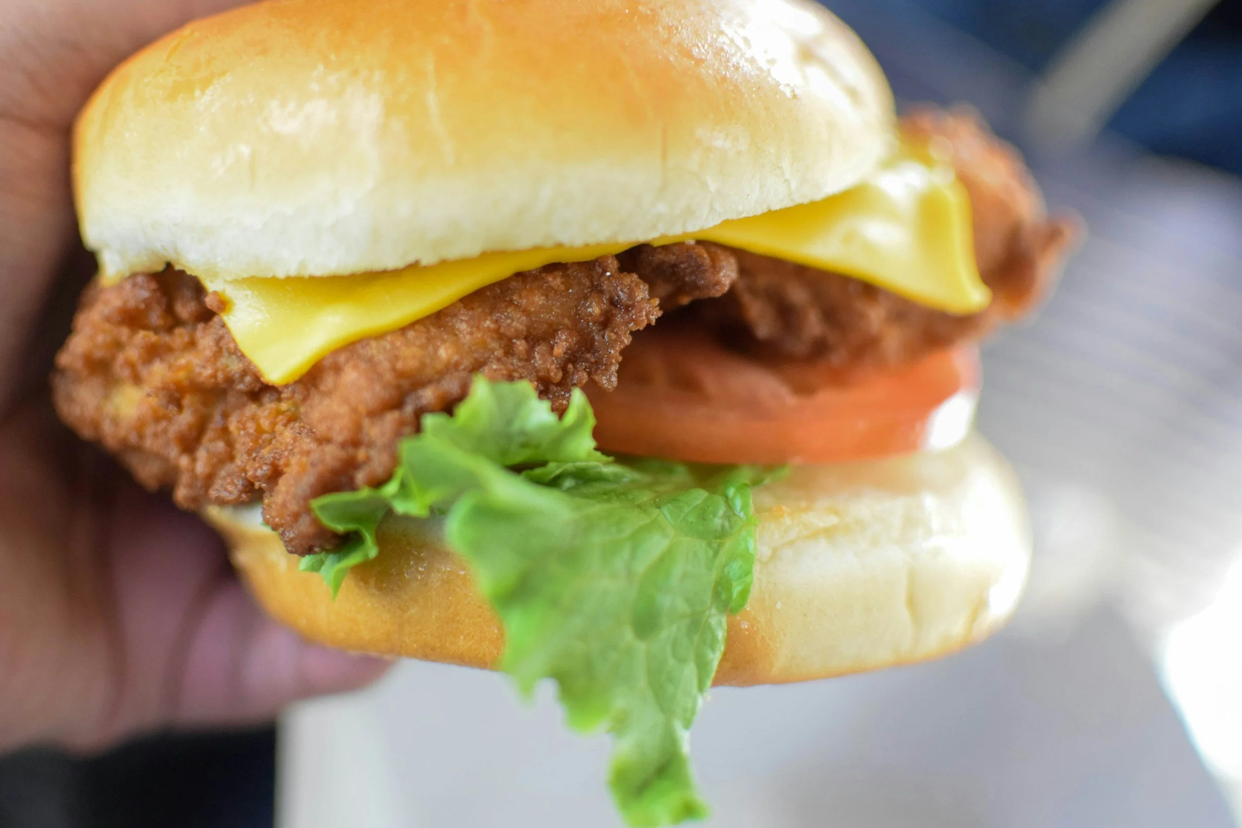 Chicken Sandwich Brussel Sprouts Fruit
