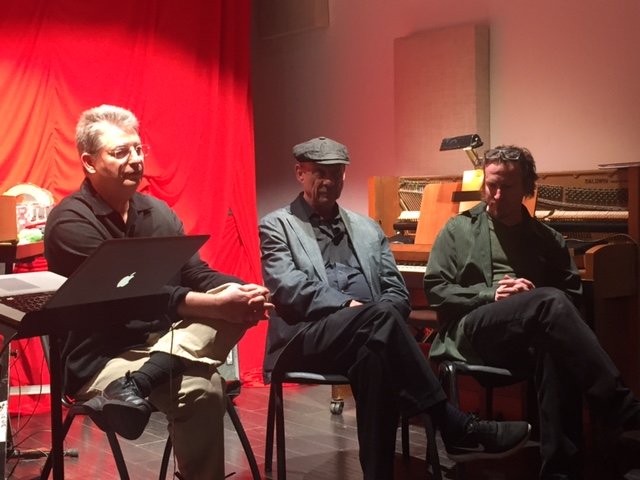 Left to Right: Paul Dresher, Larry Reed, Joel Davel