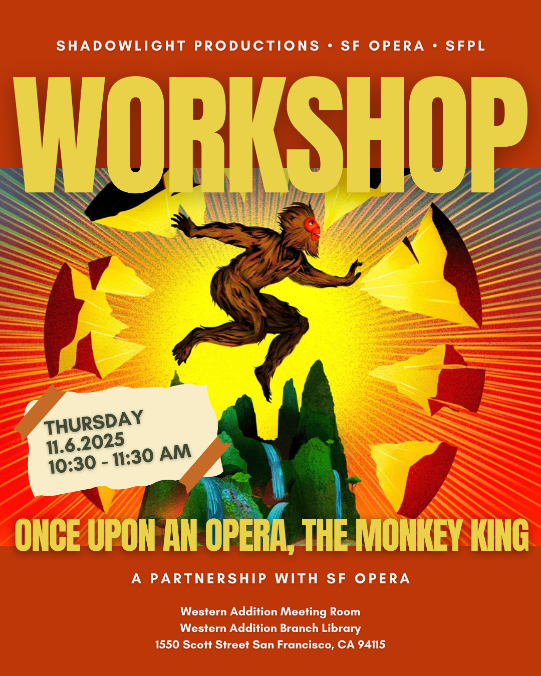 “Monkey King” Workshops: The Art of Puppetry