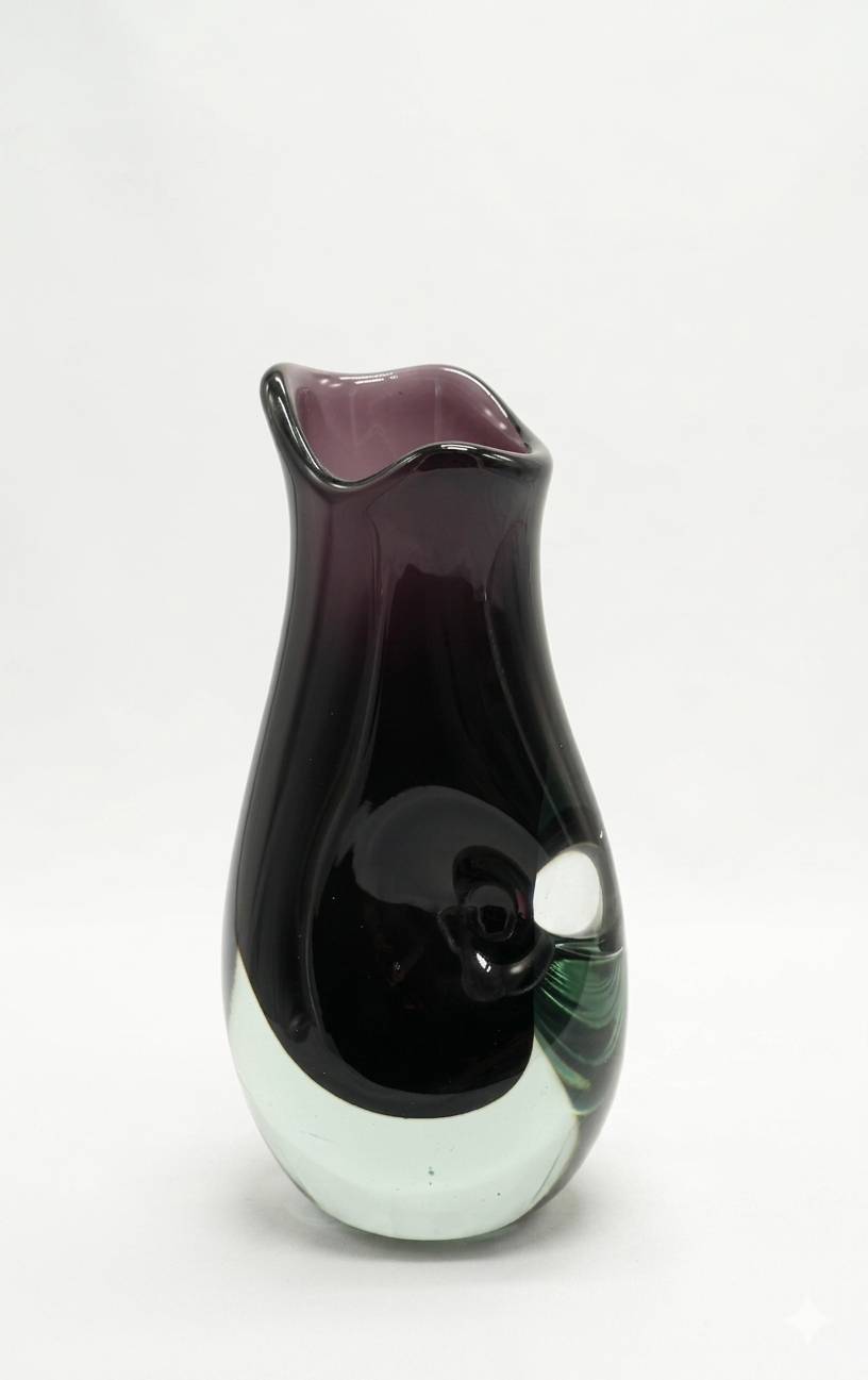 Hand Crafted Purple Vase