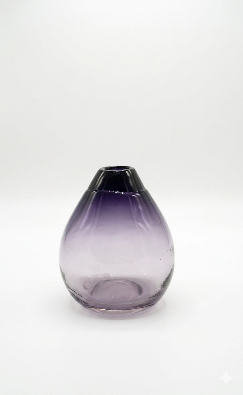 Purple Teardrop Vase