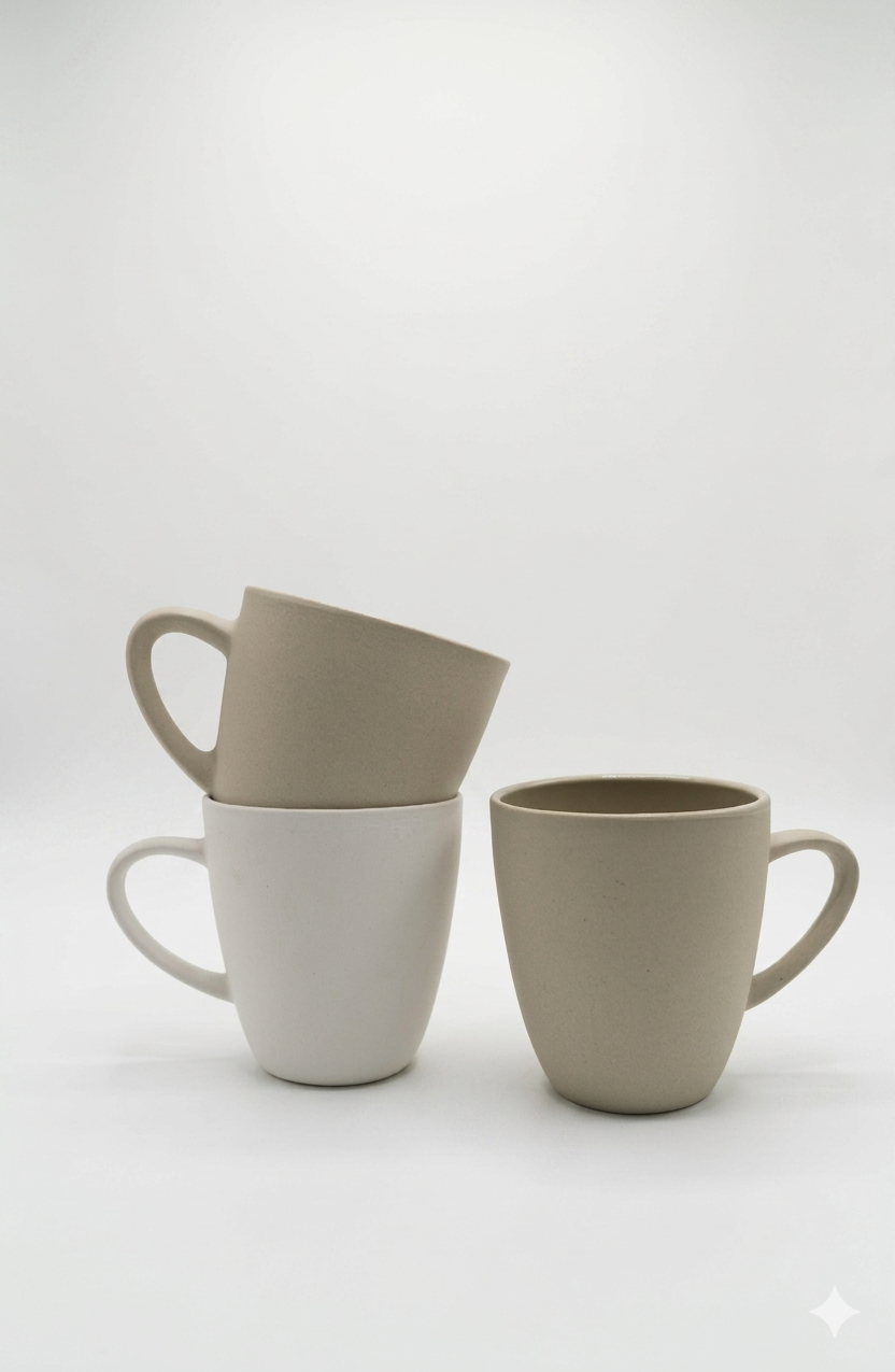 Matte Finish Ceramic Stoneware Mugs