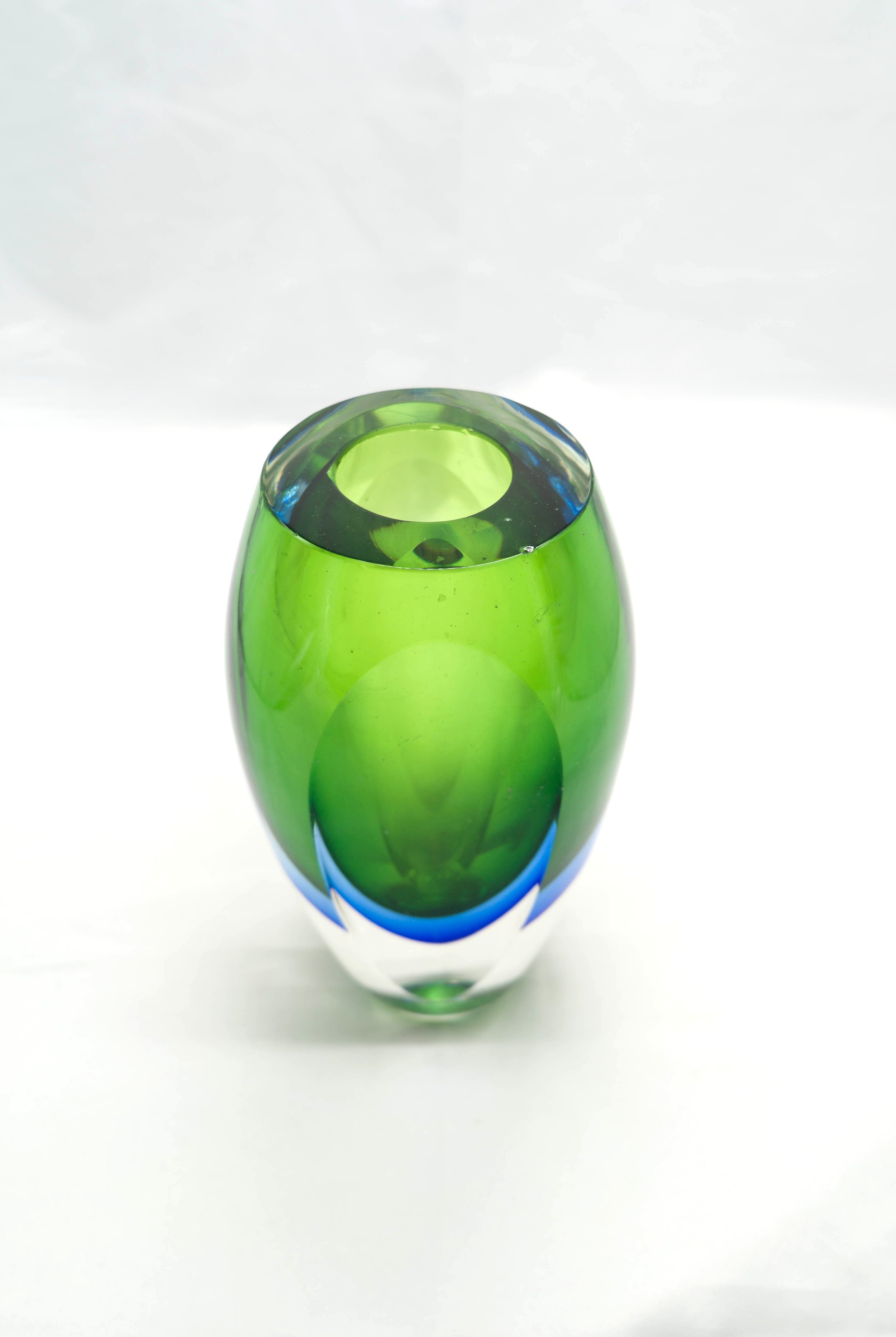 Layered Cast Glass Vase