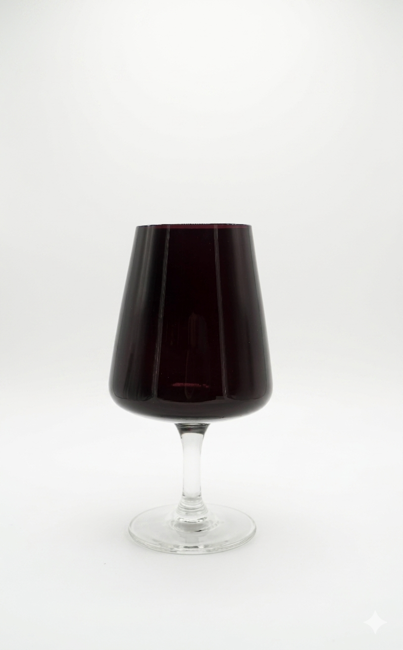 Smoked Amethyst Goblet Vase