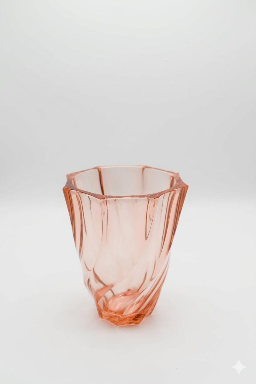 Vintage Rosalin Pink Glass Vase