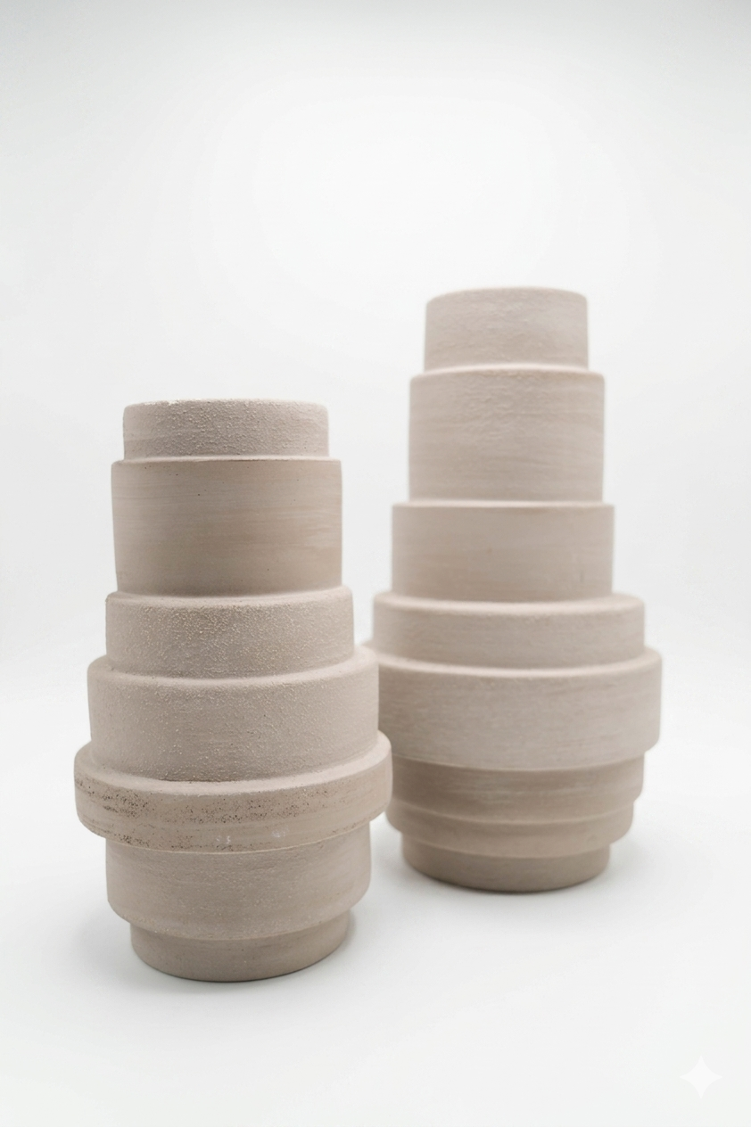 Tiered Ceramic Vase