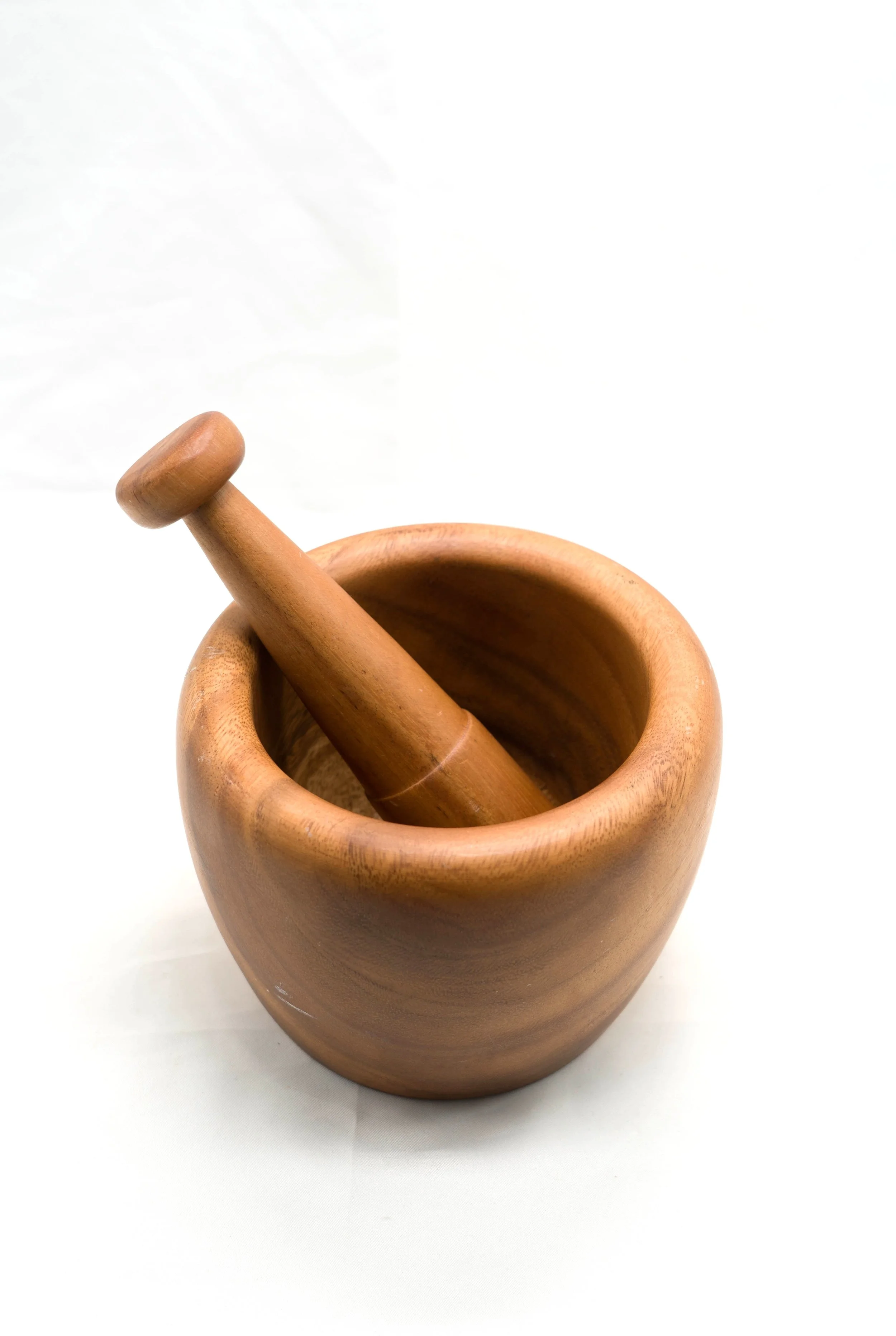 Wooden Mortar & Pestle