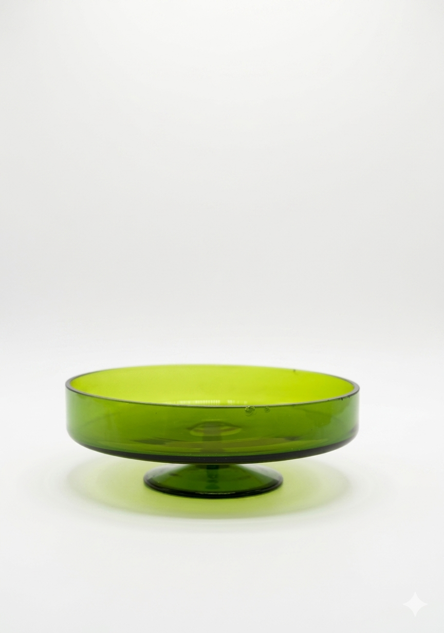 Green Glass Dish